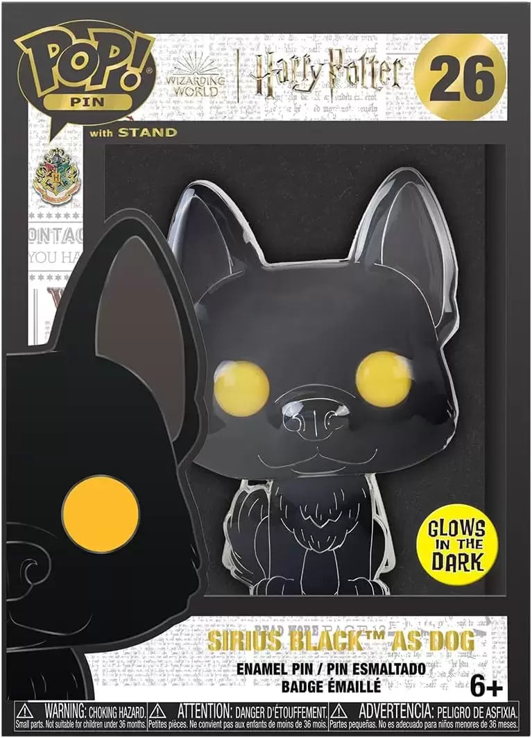 Funko Pop! Pin: Harry Potter and the Prisoner of Azkaban 20th Anniversary - Sirius Black as Dog (Glow in the Dark) (Chance of Special Chase Edition)