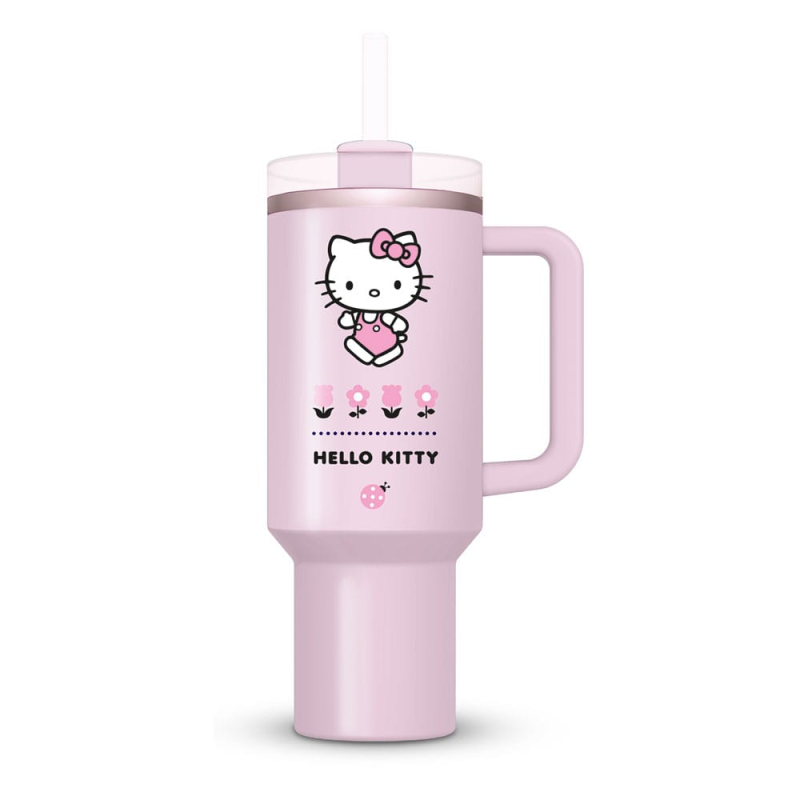 Sanrio - Mug de voyage en acier inoxydable "Hello Kitty" 1.2L