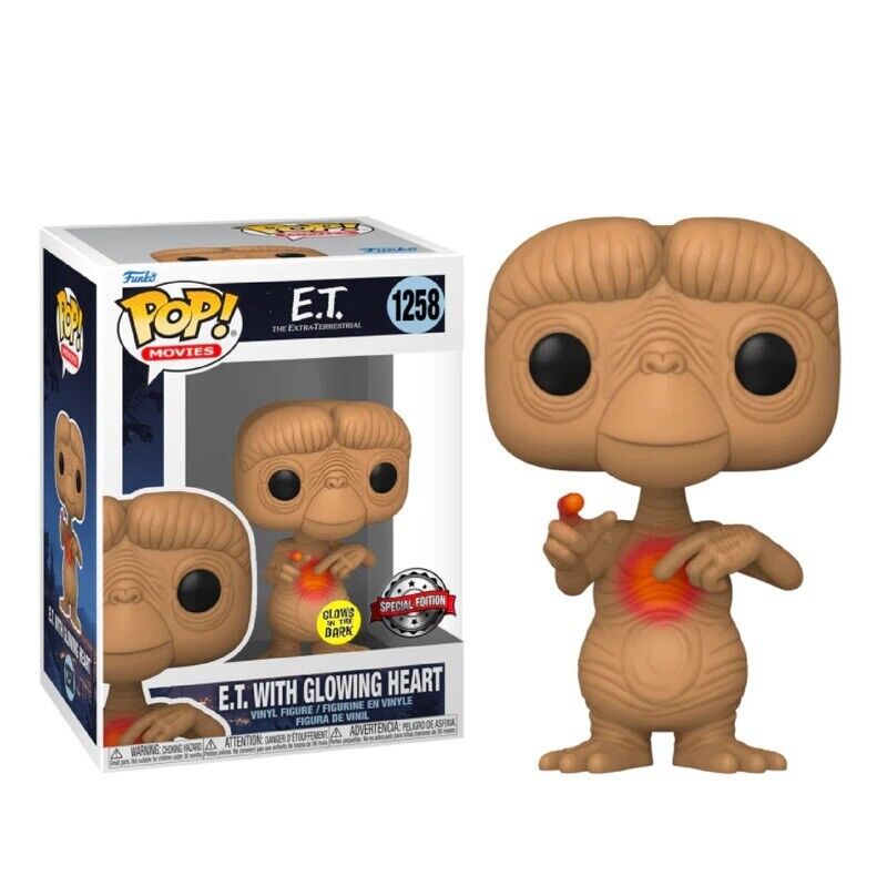 Funko Pop! Movies: E.T. with Glowing Heart (Glow in the Dark)