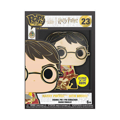 Funko Pop! Pin: Harry Potter and the Prisoner of Azkaban 20th Anniversary - Harry Potter with Broom (Glow in the Dark)