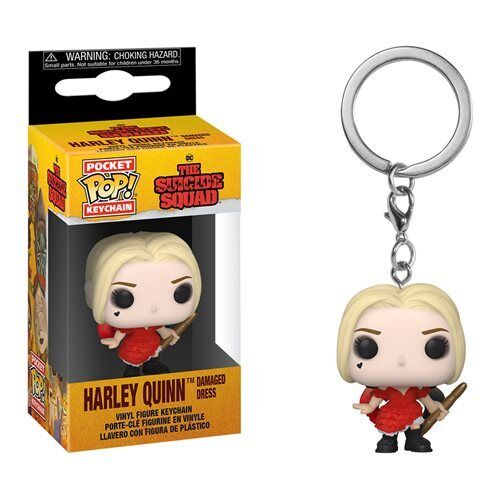 Funko Pocket Pop! Keychain: DC The Suicide Squad - Harley Quinn (Damaged Dress)