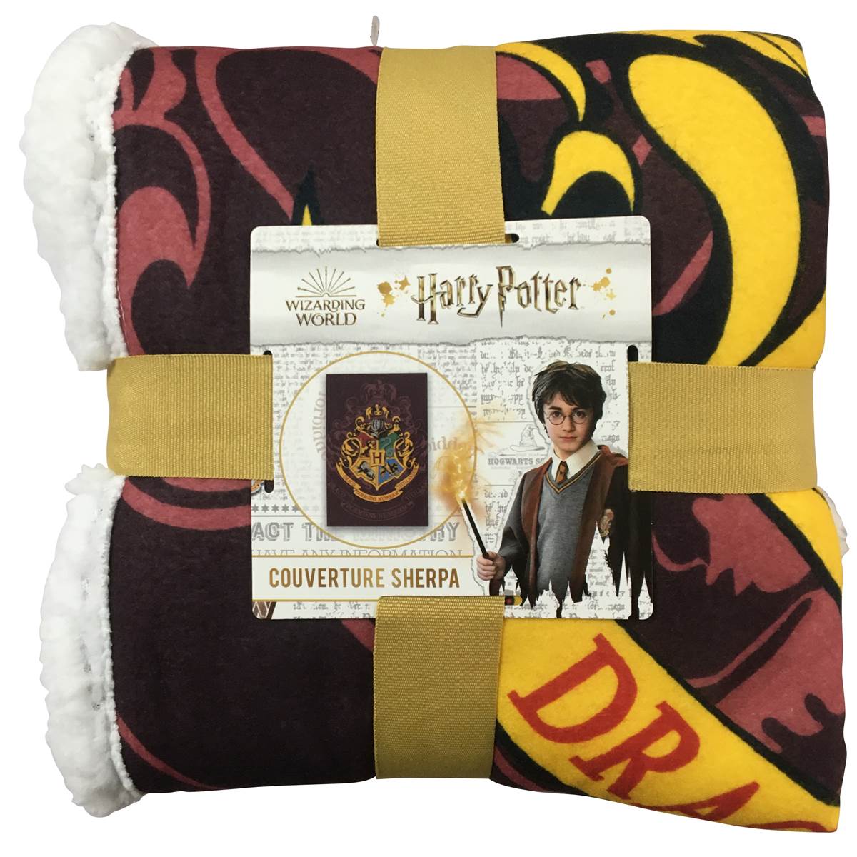 Harry Potter - Plaid Sherpa Blason de Poudlard