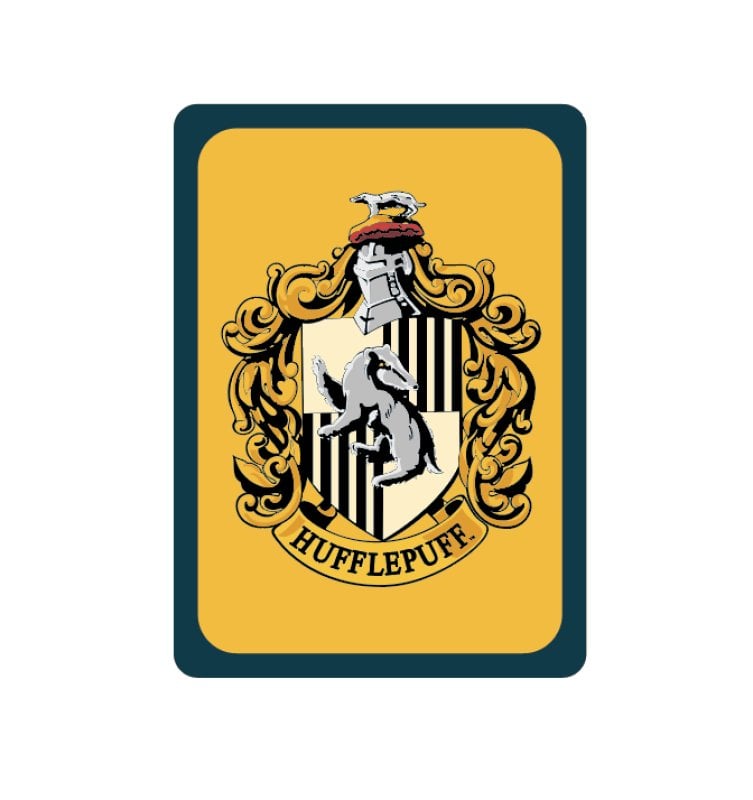 Harry Potter - Aimant métallique Blason de Poufsouffle