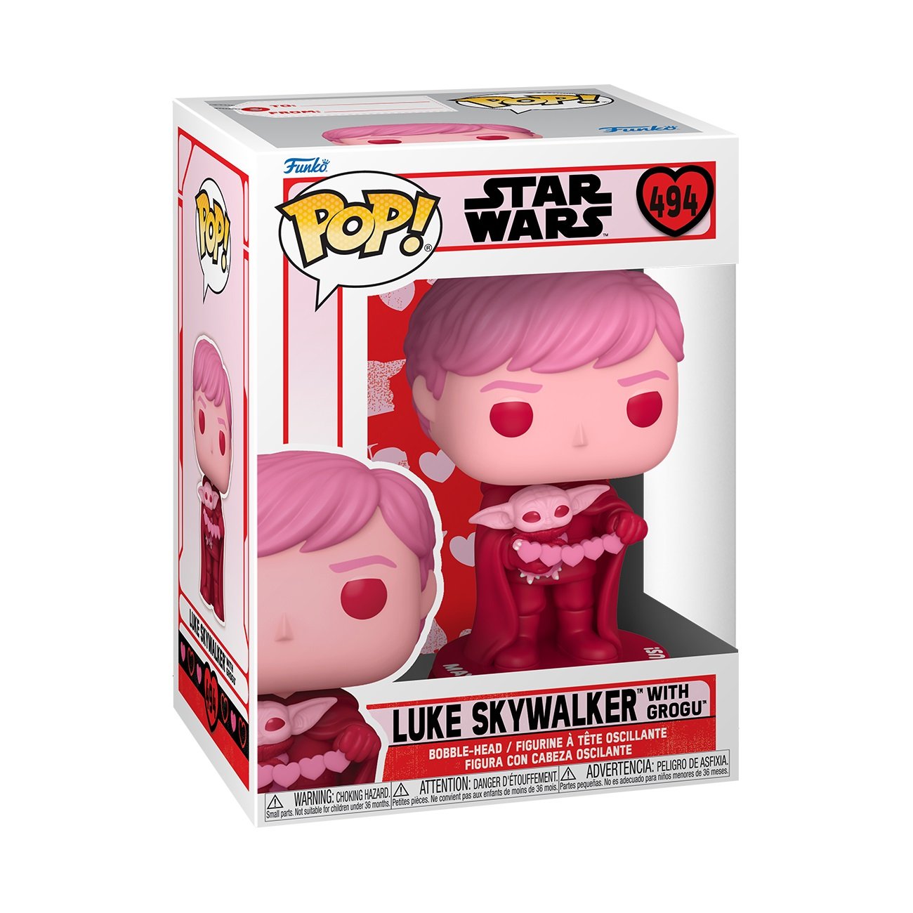 Funko Pop! Star Wars: Valentines - Luke Skywalker with Grogu