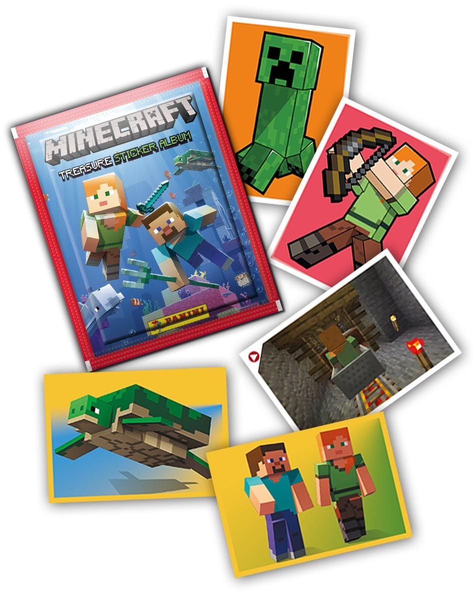 Panini - Album d'autocollants Trésor de Minecraft