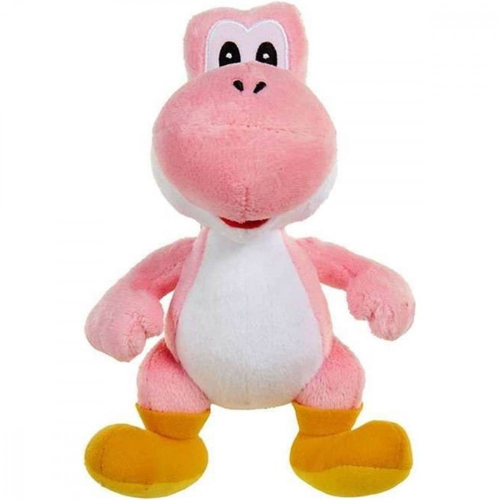 Nintendo - Peluche Yoshi debout rose 20cm