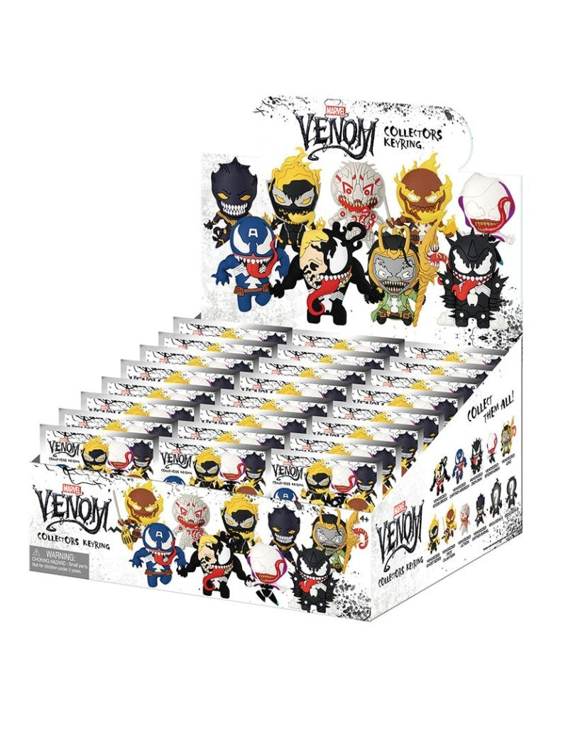 Marvel - Assortiment en blind box de figurines de sac de collection Venom en mousse (Série 1) (24 pcs)