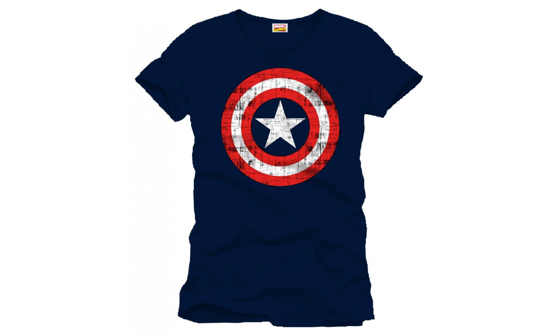 Marvel - Captain America Logo Navy Blue T-Shirt XL