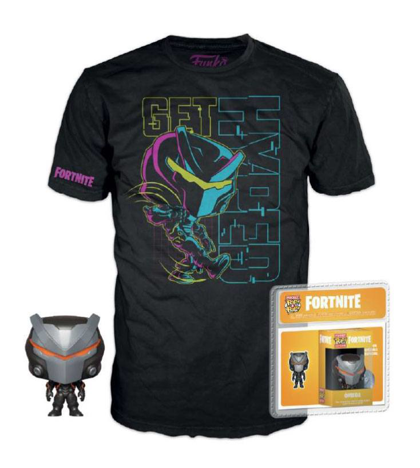 Funko Pocket Pop! & T-Shirt Fortnite Omega - Size XL ENG Merchandising