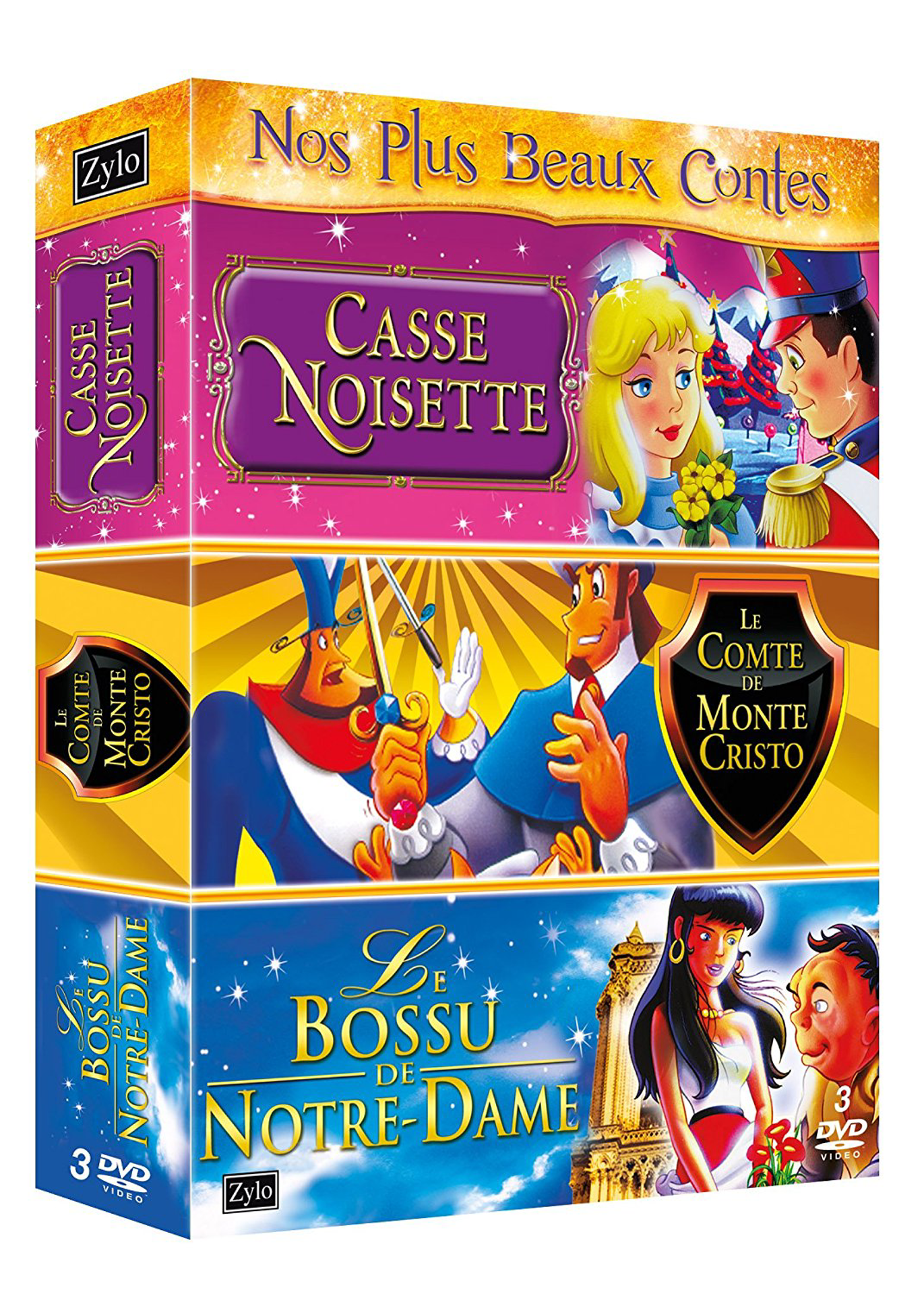 Coffret Tri Pack Vol.8 - Casse Noisette - Comte de Monte Cristo - Le Bossu de Notre Dame