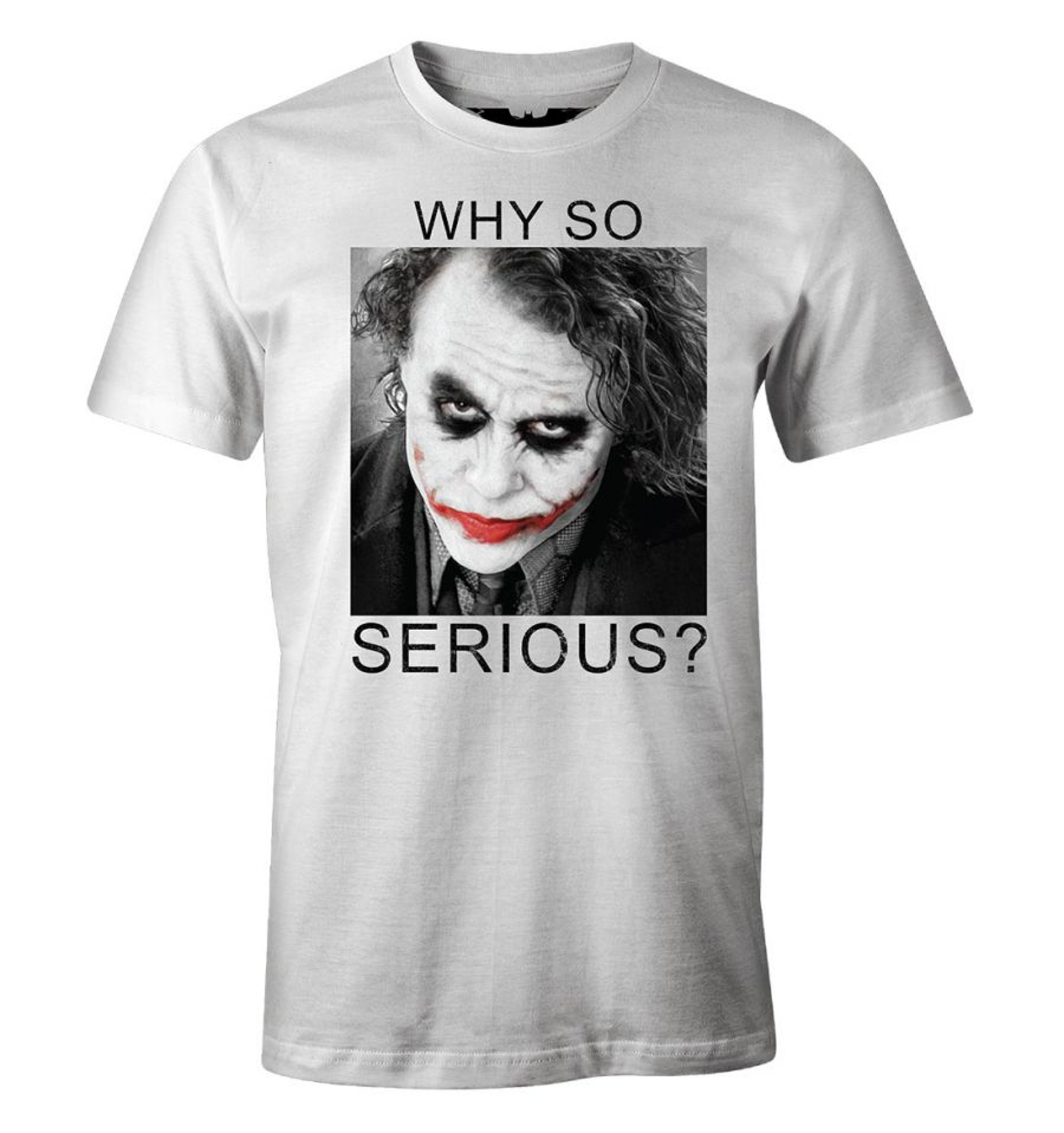 DC Comics - The Dark Knight Why So Serious White T-Shirt XXL