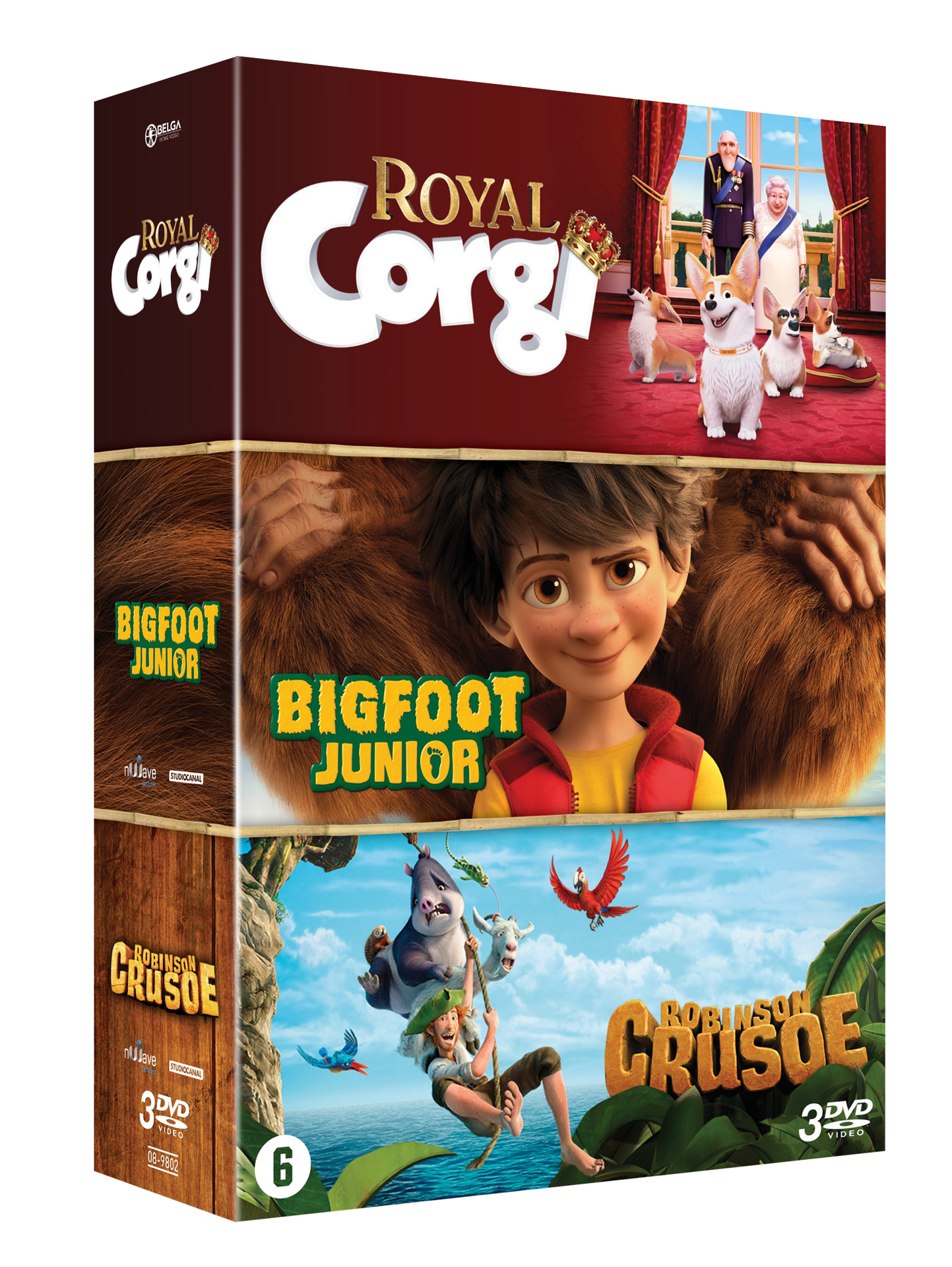 Coffret Royal Corgi + Bigfoot Junior + Robinson Crusoé