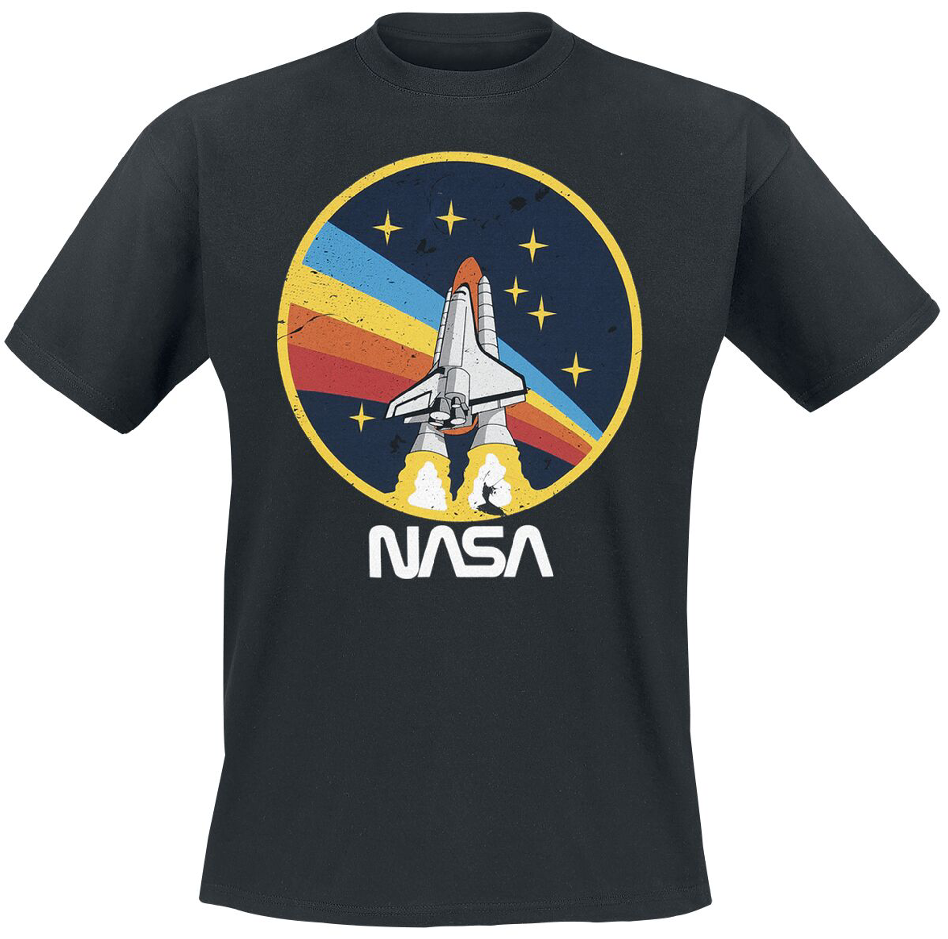 NASA Rocket Circle Man T-Shirt M