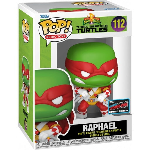 Funko Pop! Comics: Mighty Morphin Power Rangers/Teenage Mutant Ninja Turtles - Raphael - Smartoys Exclusive