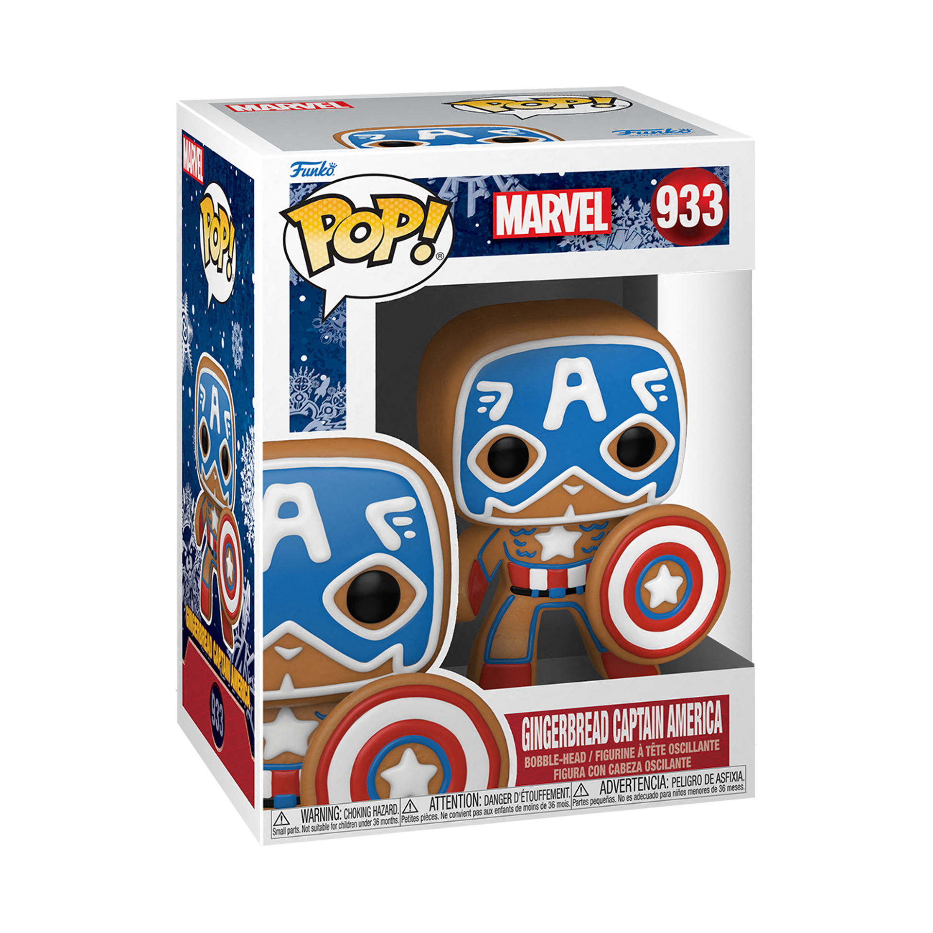 Funko Pop! Marvel: Holiday - Gingerbread Captain America ENG Merchandising