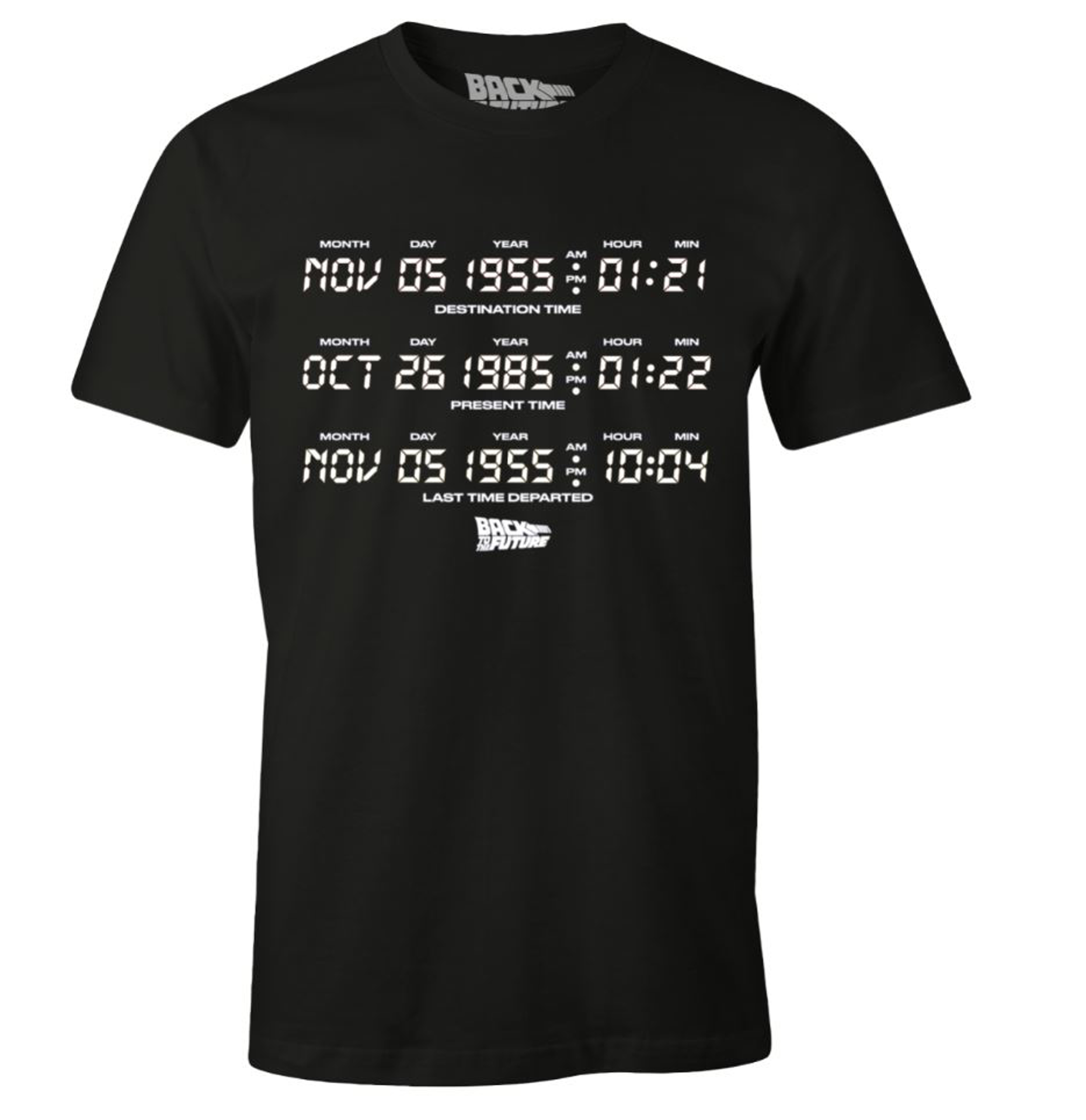 Retour Vers Le Futur - T-shirt Noir Hommes "Destination Time" - M