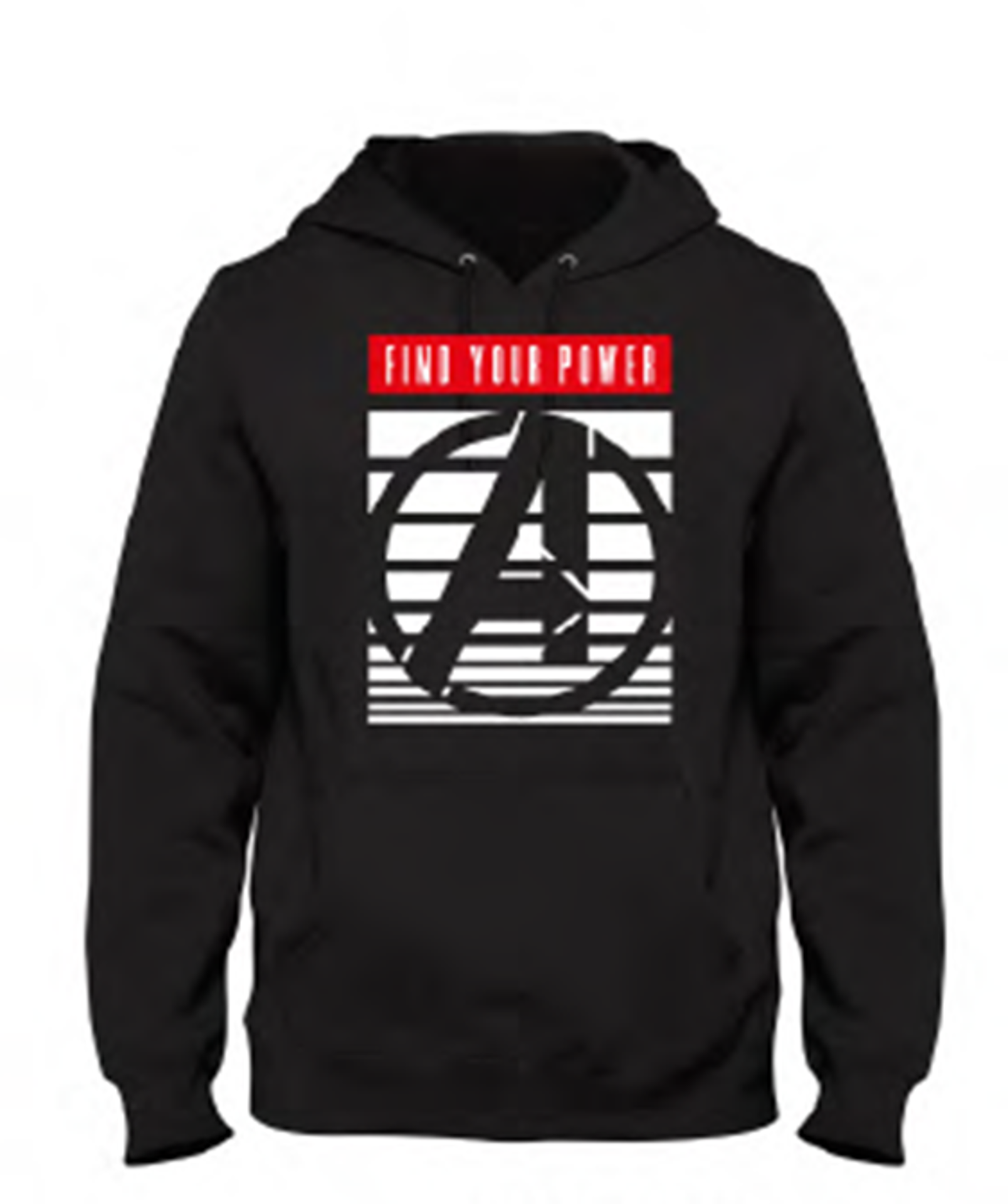 Marvel - Avengers Logo Black Men's Sweat Hoodie - S