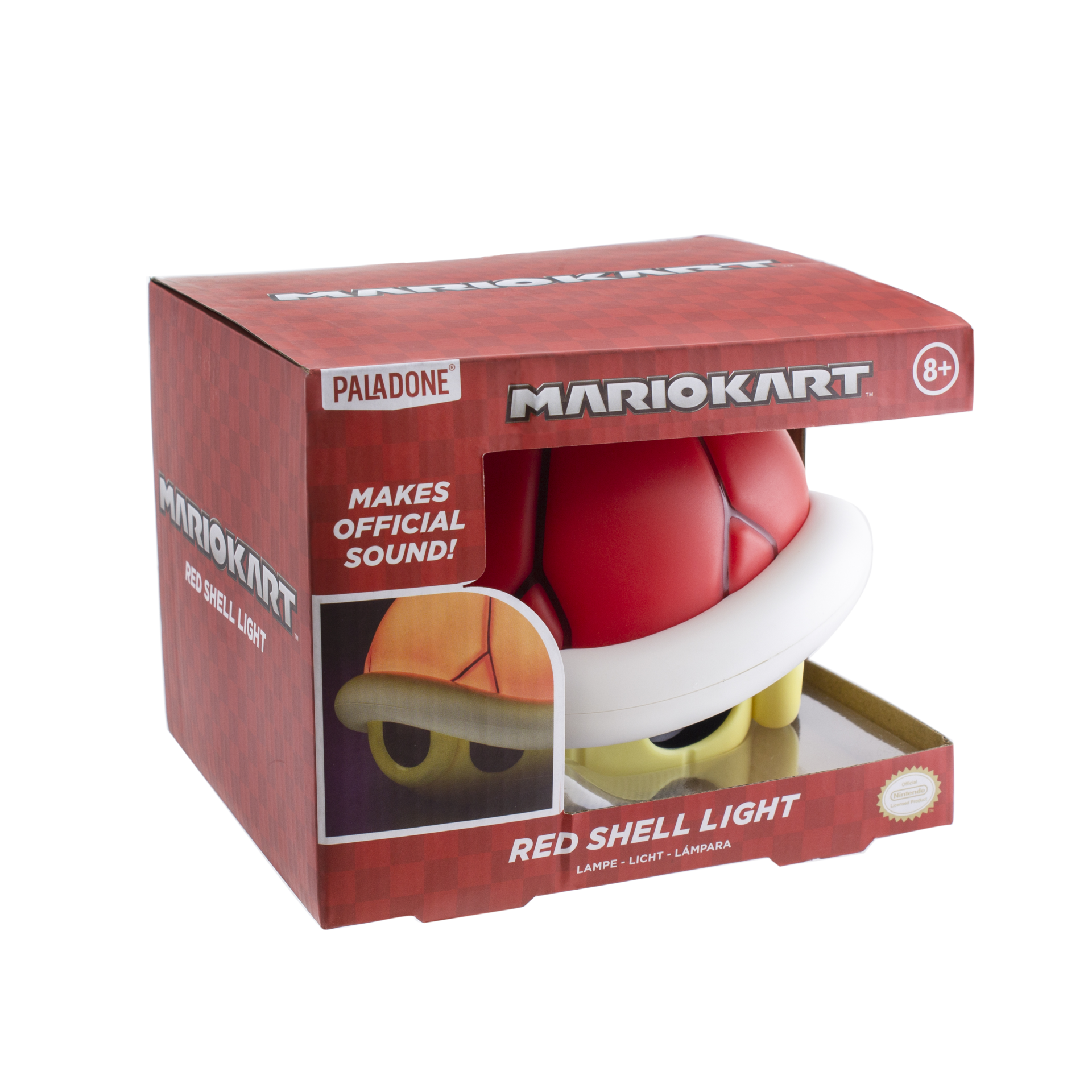 Nintendo - Lampe carapace rouge de Mario Kart avec son