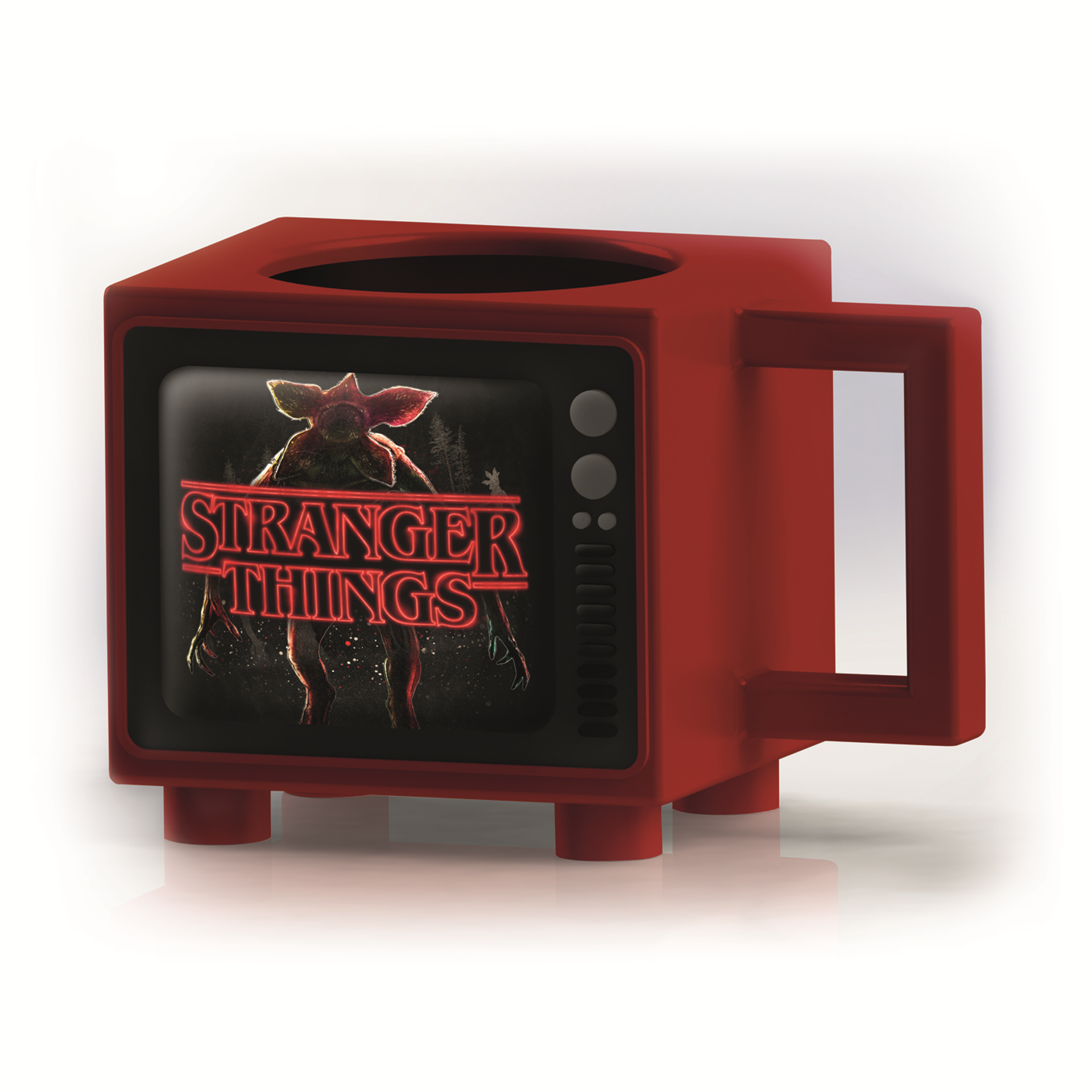 Stranger Things - Mug 3D thermoréactif en forme de TV "J'ai survécu à Hawkins"