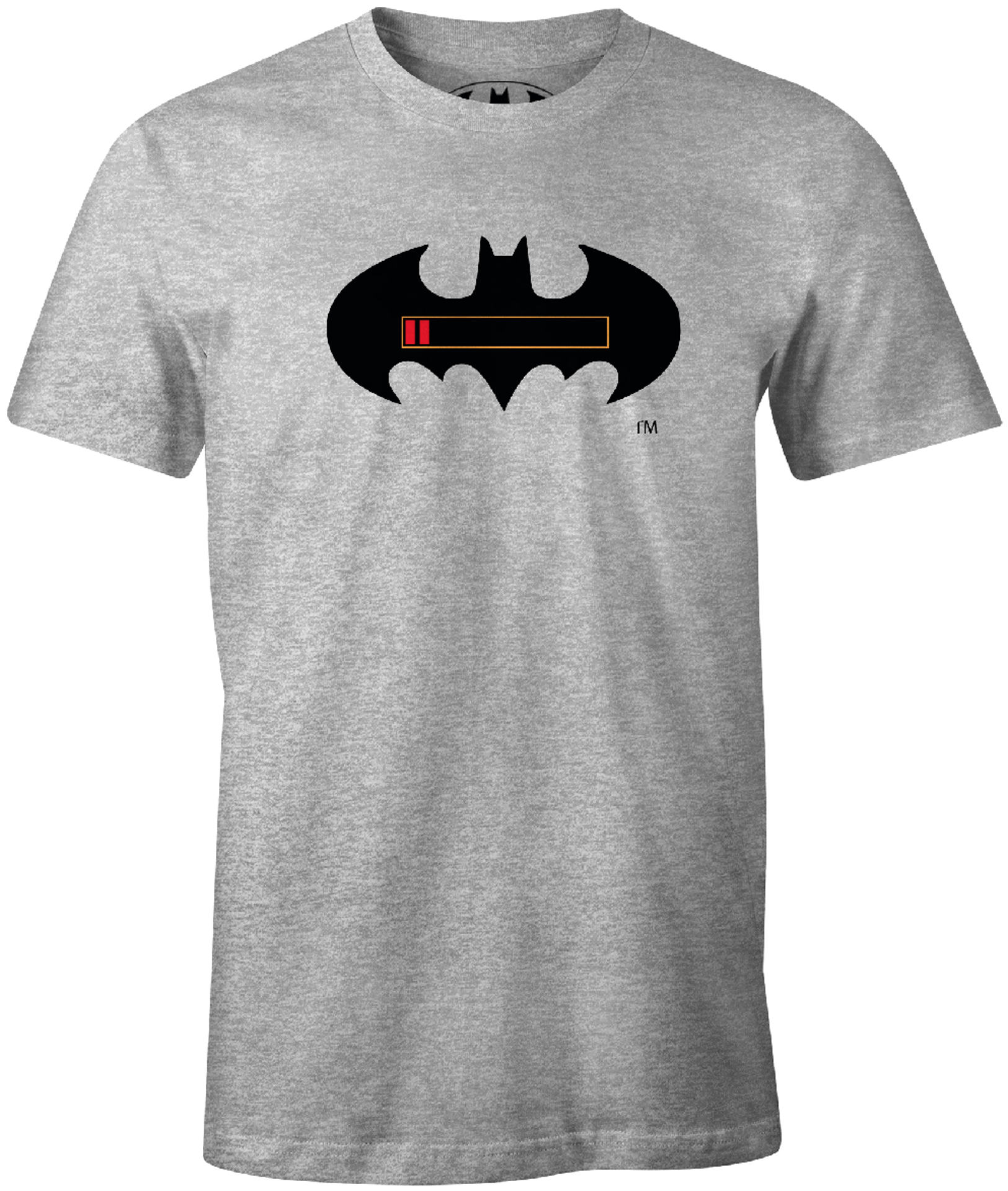 DC Comics - T-Shirt Gris Batman Batterie à plat - XXL