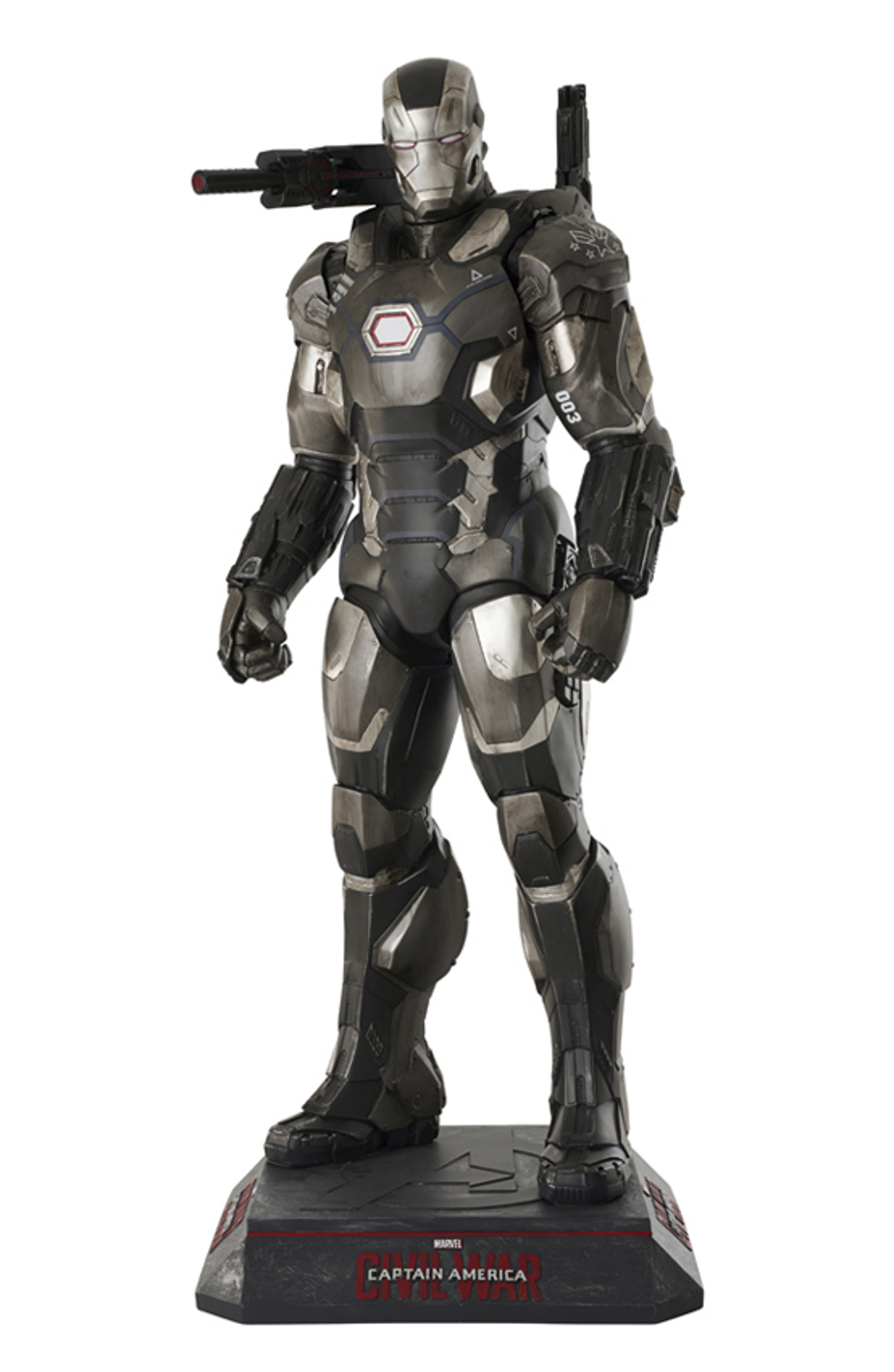 Captain America: Civil War - Statue taille réelle War Machine (Eclairage LED et base inclus)