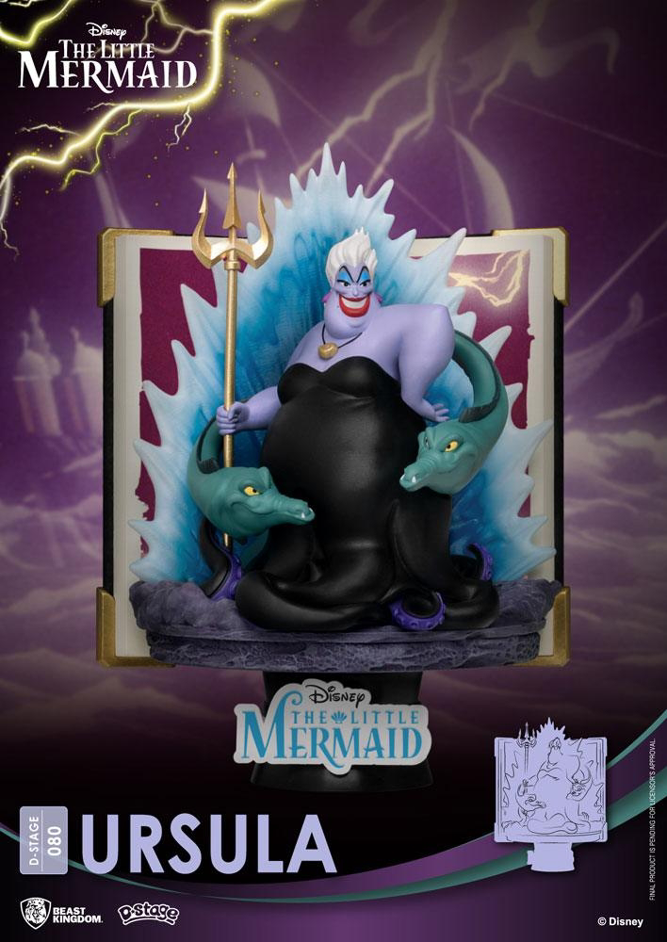 Disney - Diorama-080 - Livre Histoire - Ursula