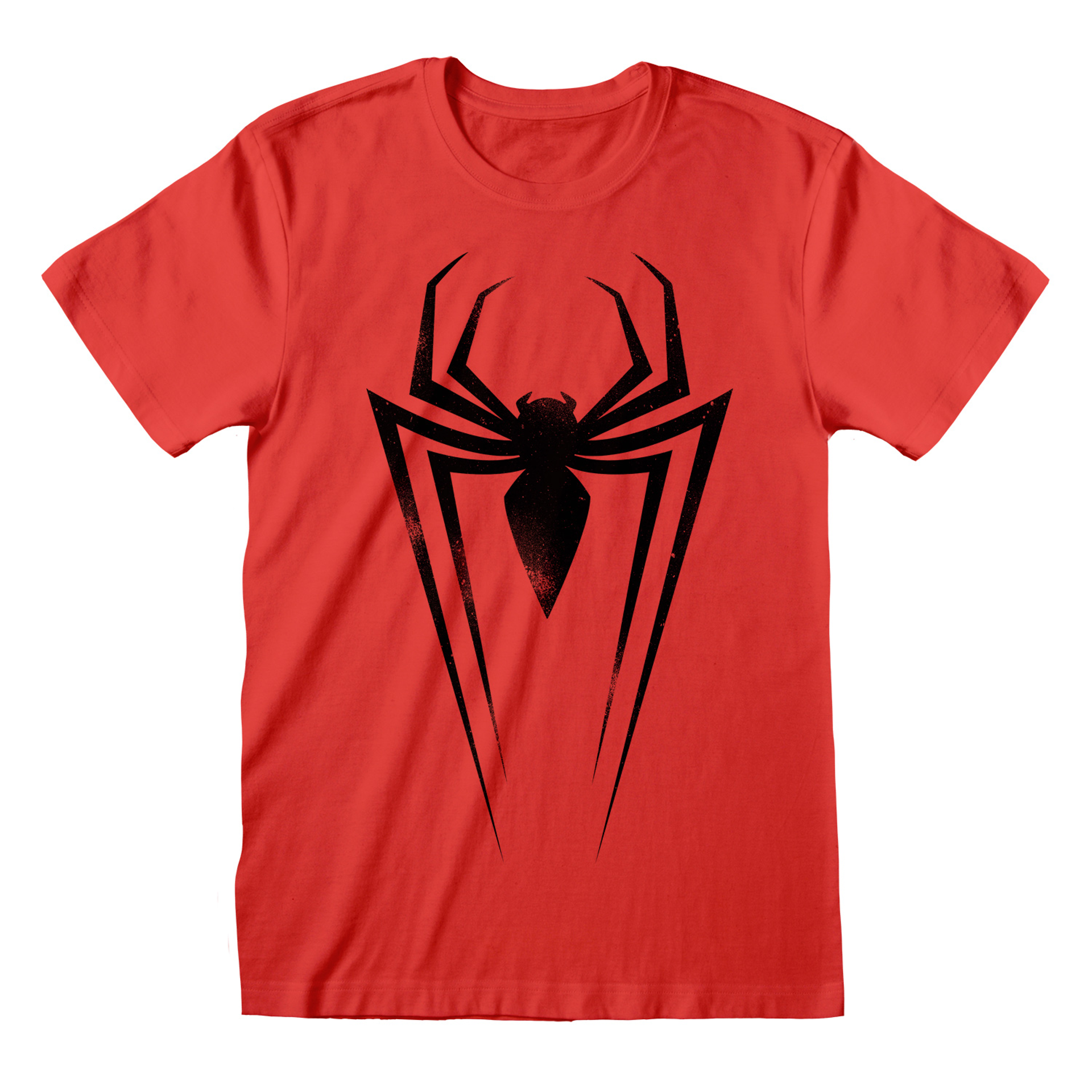 Marvel -  T-shirt unisexe Rouge Spider-Man Emblème noir de l'araignée - XL