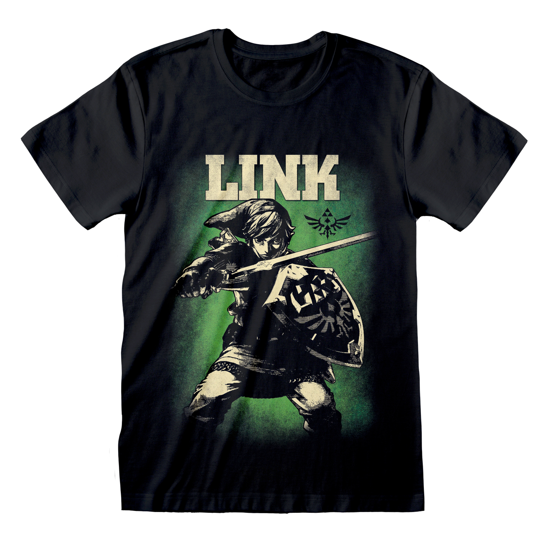 Nintendo - T-Shirt unisexe Noir The Legend of Zelda Héros d'Hyrule - S