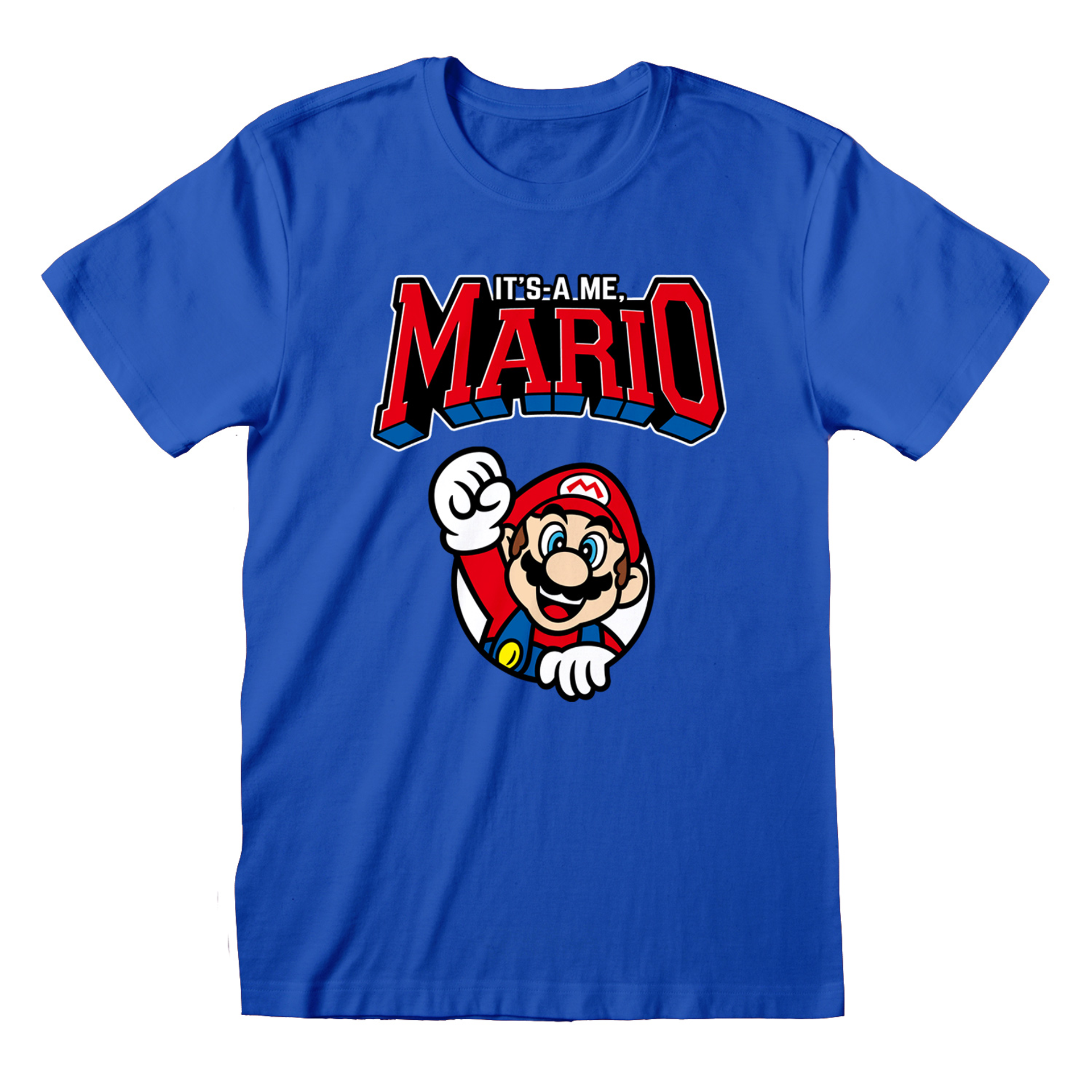 Nintendo - T-Shirt unisexe Bleu Super Mario "Varsity" - M