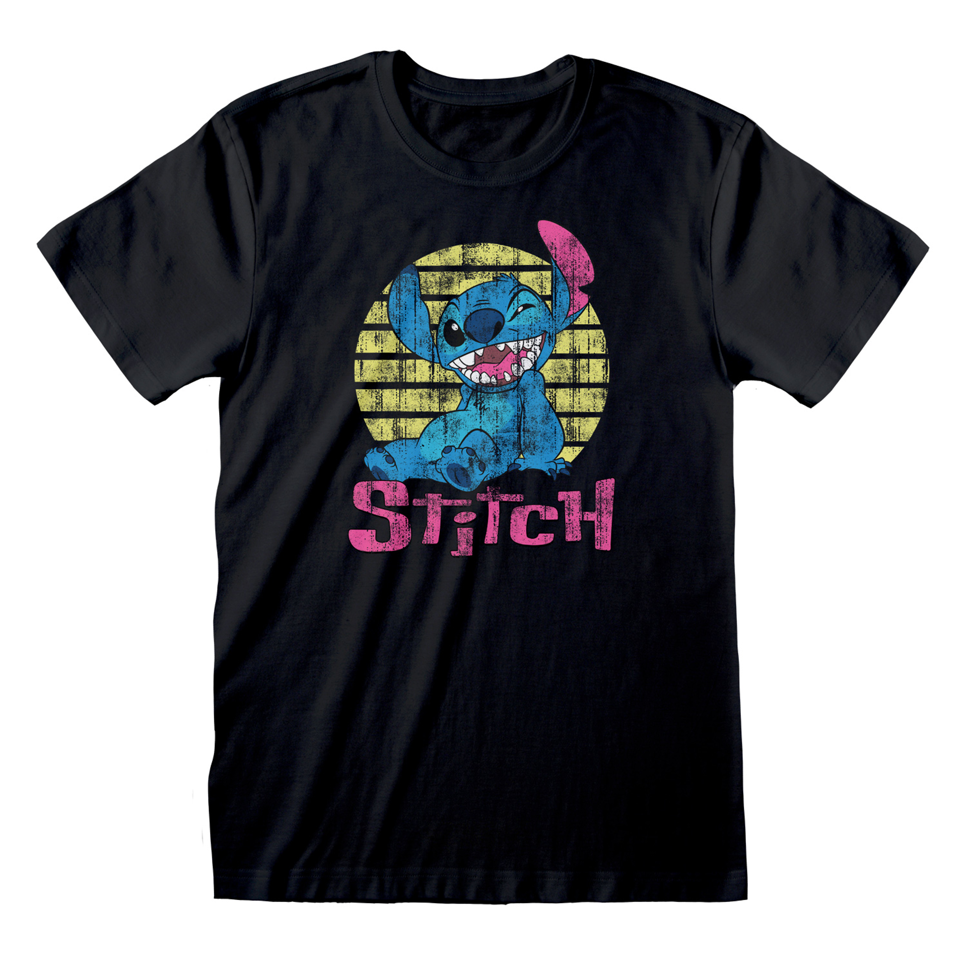 Lilo & Stitch - T-shirt unisexe Noir Stitch "Vintage" - XL