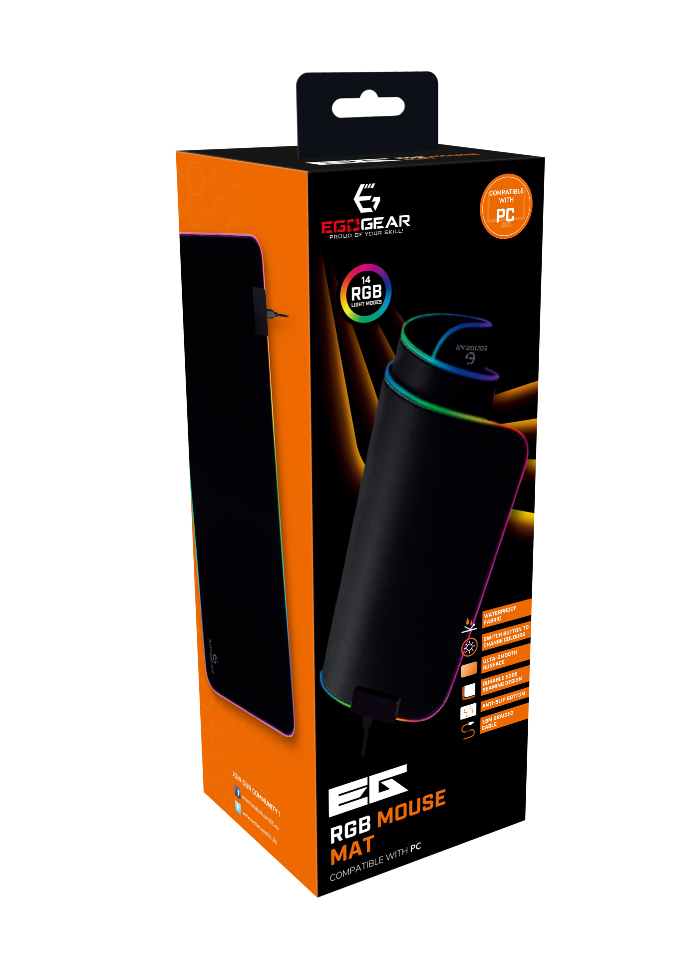 EgoGear - Casque de jeu filaire RGB premium SHS50 pour PC, PS5, PS4, Xbox  Series X