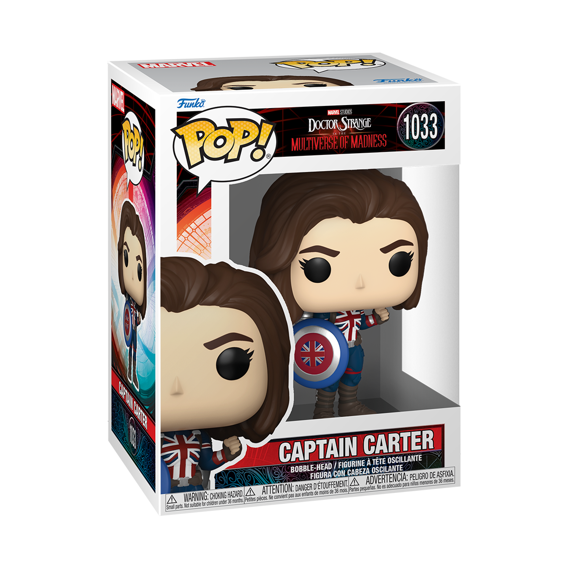 Funko Pop! Marvel: Doctor Strange in the Multiverse of Madness - Captain Carter ENG Merchandising