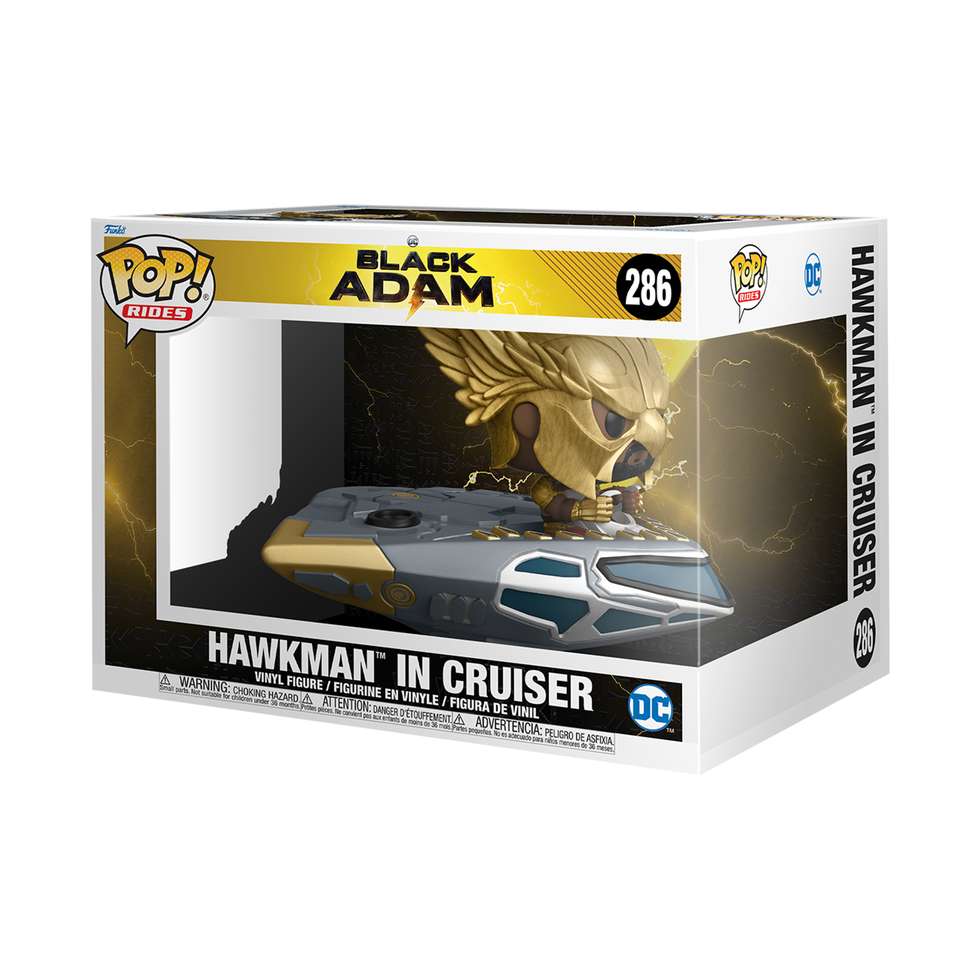 Funko Pop! Rides Super Deluxe: Black Adam - Hawkman in Cruiser ENG Merchandising