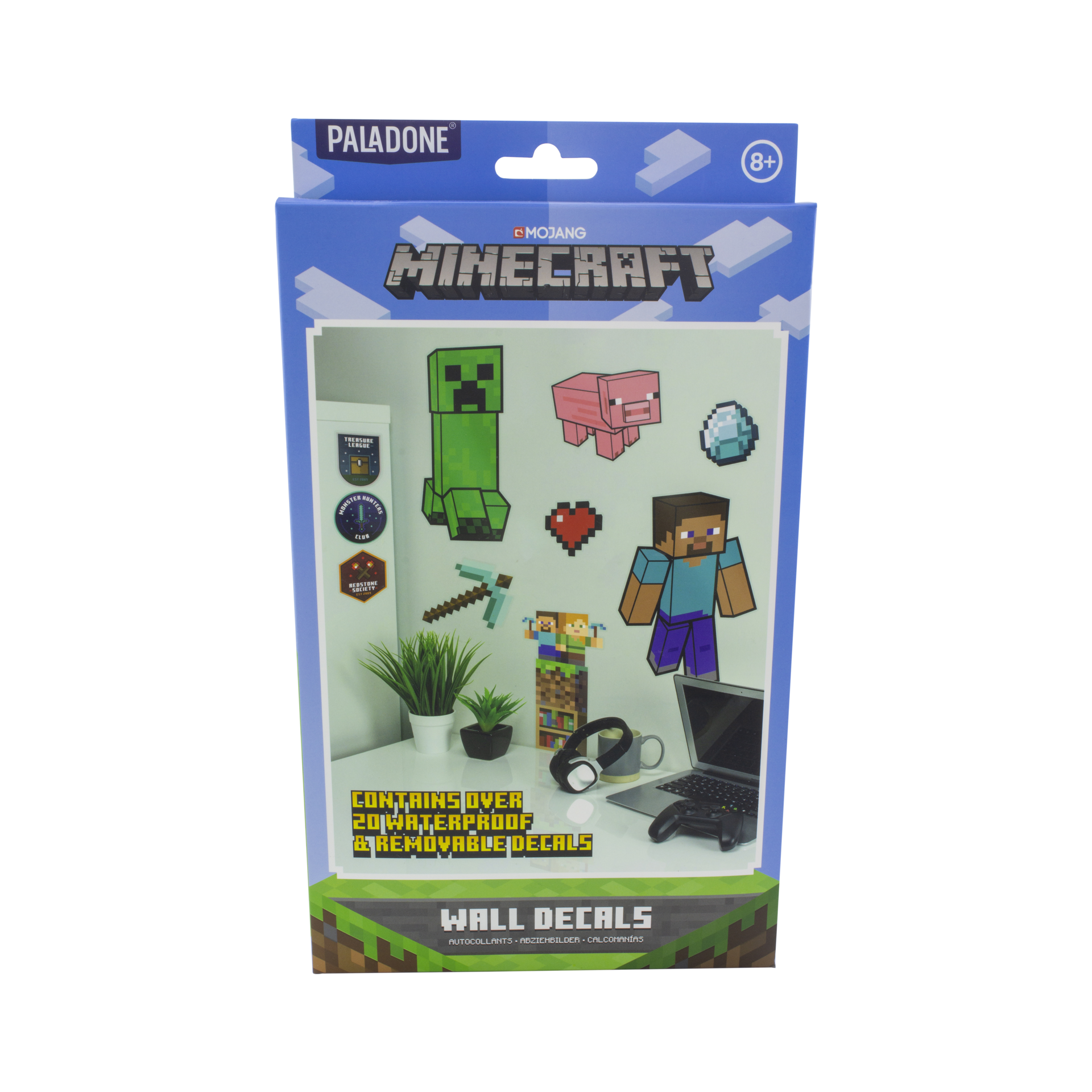 Minecraft Water Bottle and Stickers Gift Set