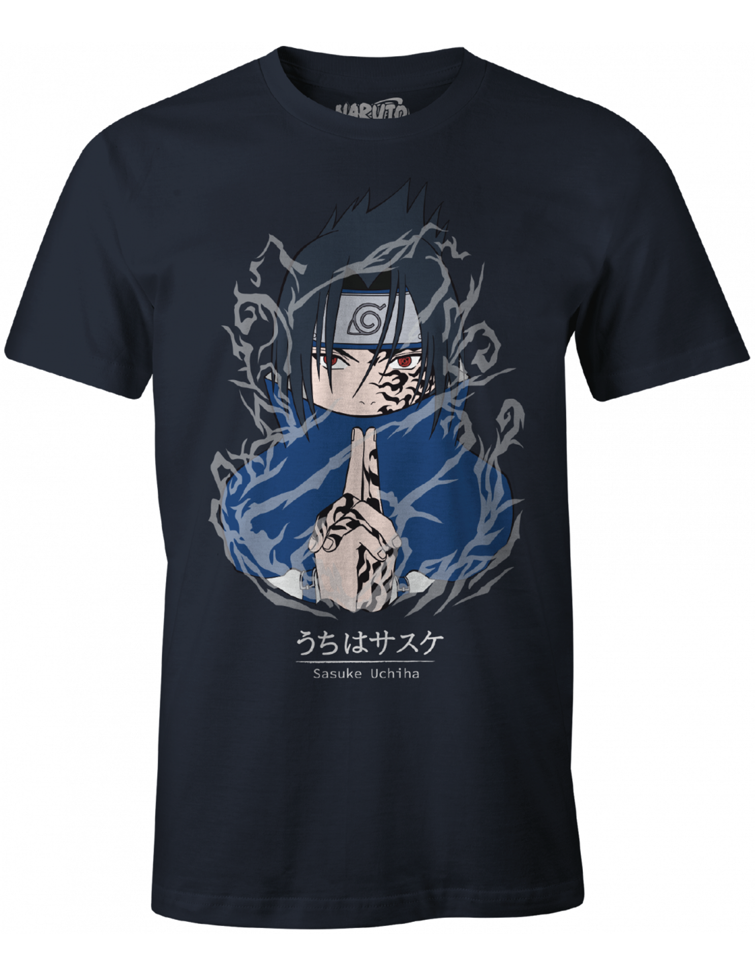 Naruto - T-shirt Noir Sasuke - L