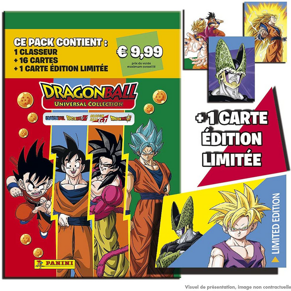 Panini - Pack de démarrage Dragon Ball Universal Collection Trading Ca