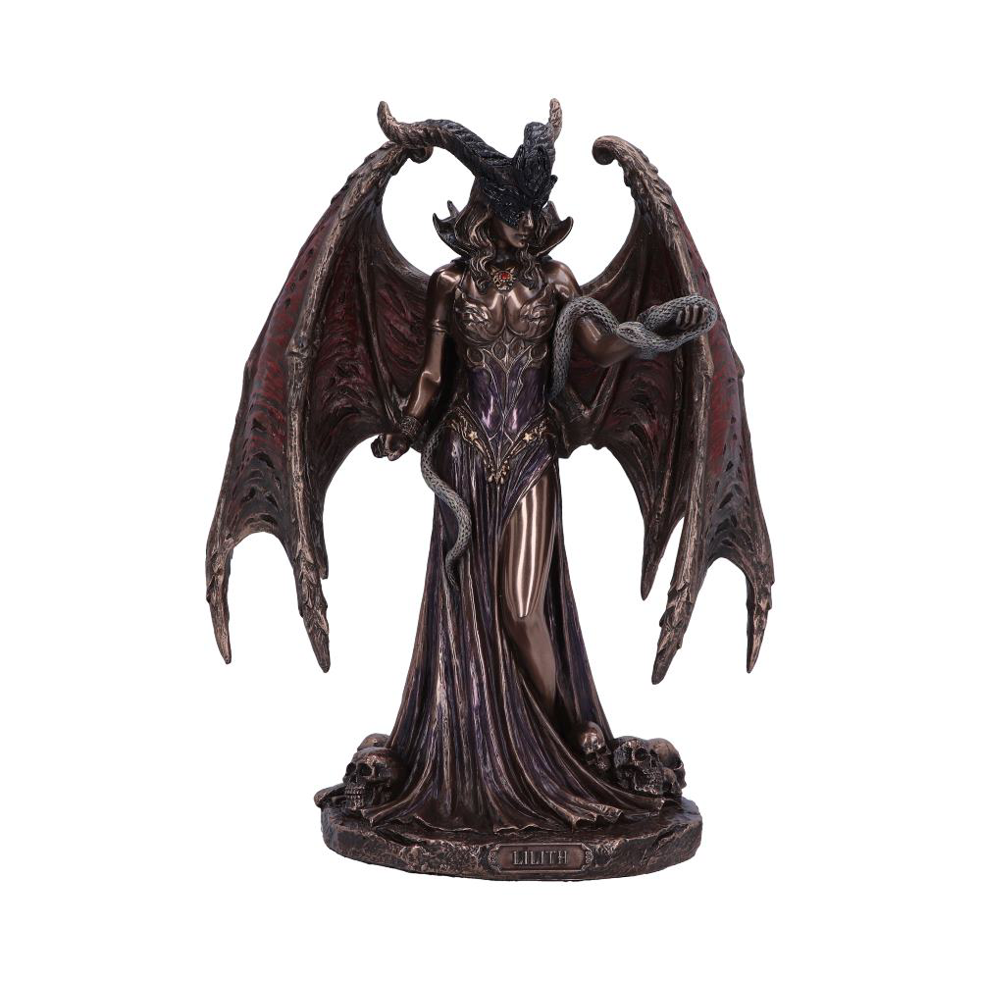 Lilith La Première Femme Figurine Couleur Bronze 23cm