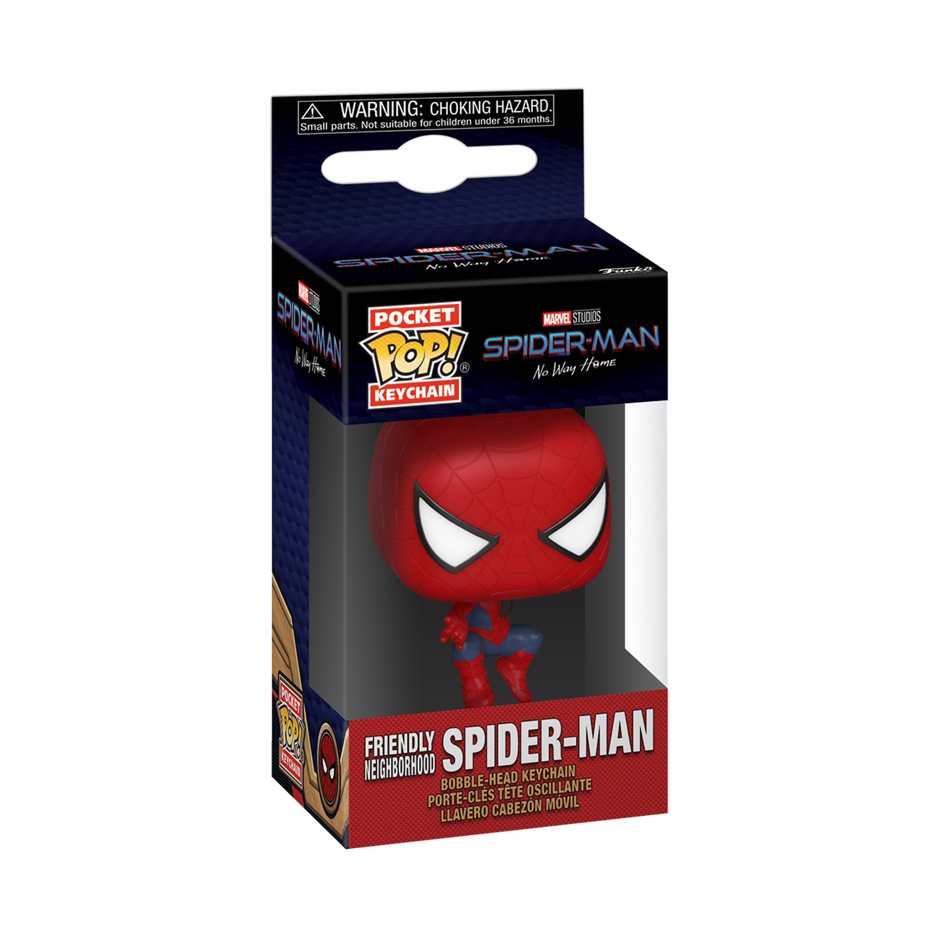 Funko Pocket Pop! Keychain: Spider-Man: No Way Home S3 - Friendly Neighborhood Leaping Spider-Man