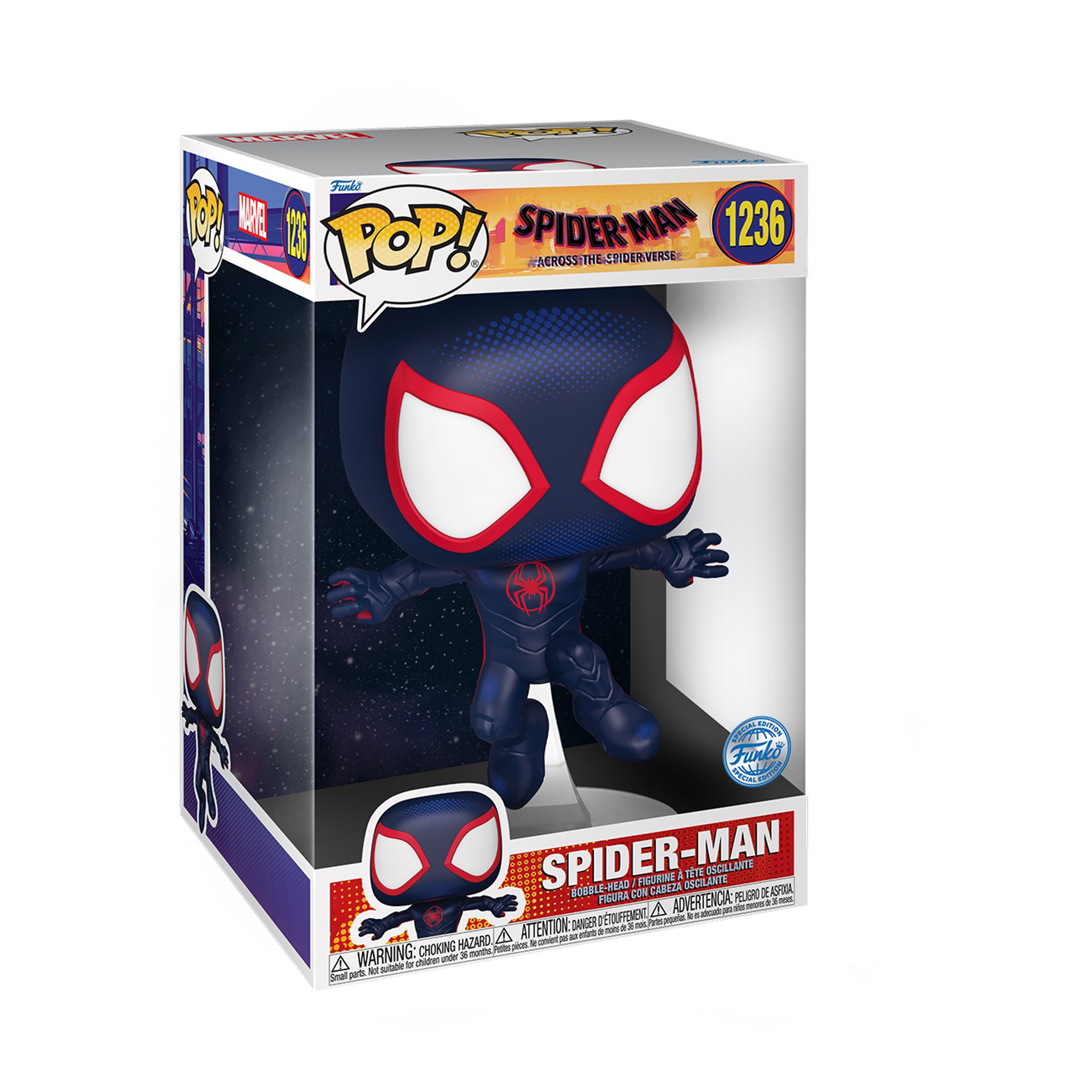 Funko Pop! Jumbo: Spider-Man: Across the Spider-Verse - Spider-Man 10" Super Sized Pop!