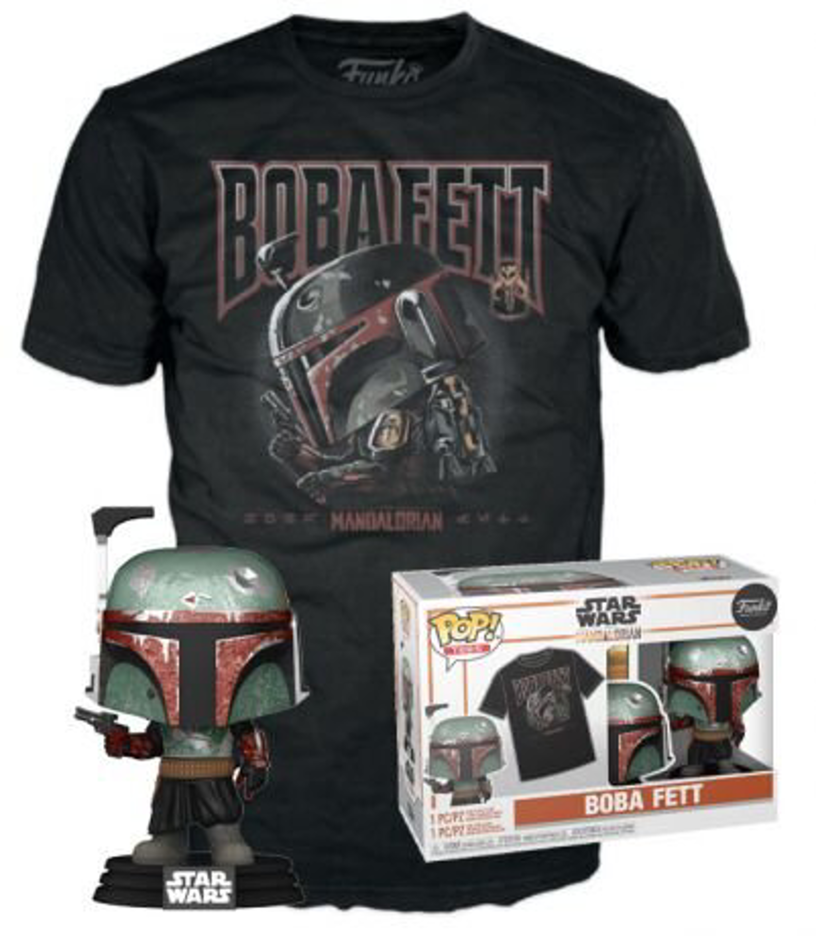 Funko Pop! & Tee: Star Wars - Boba Fett - M