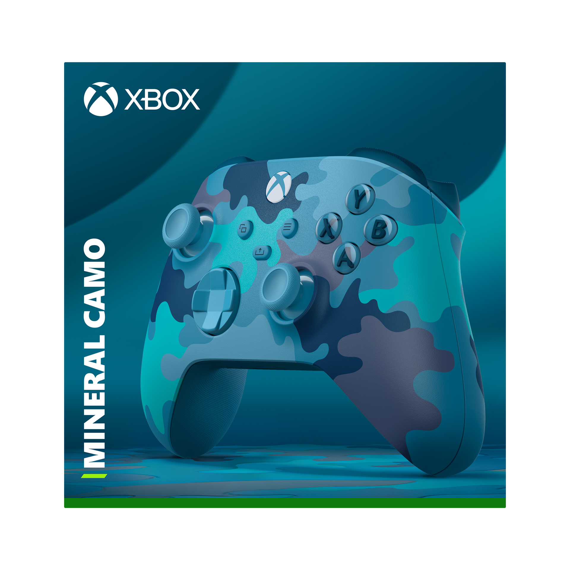 Manette sans fil Xbox Édition Spéciale Mineral Camo pour Xbox Series X|S, Xbox One, Windows 10 et Mobile