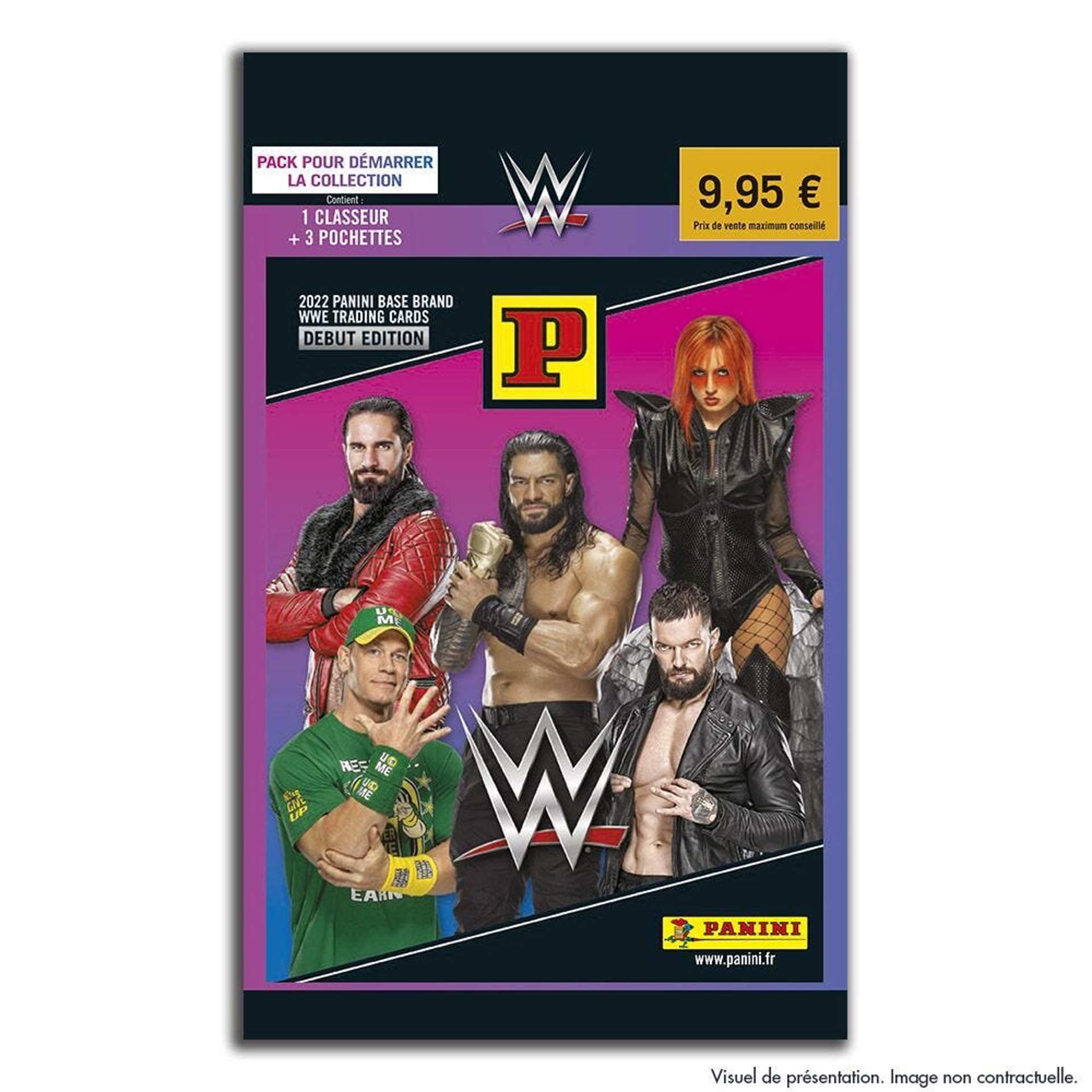 Panini - Pack de démarrage WWE 2022 (1 Album + 3 pochettes)