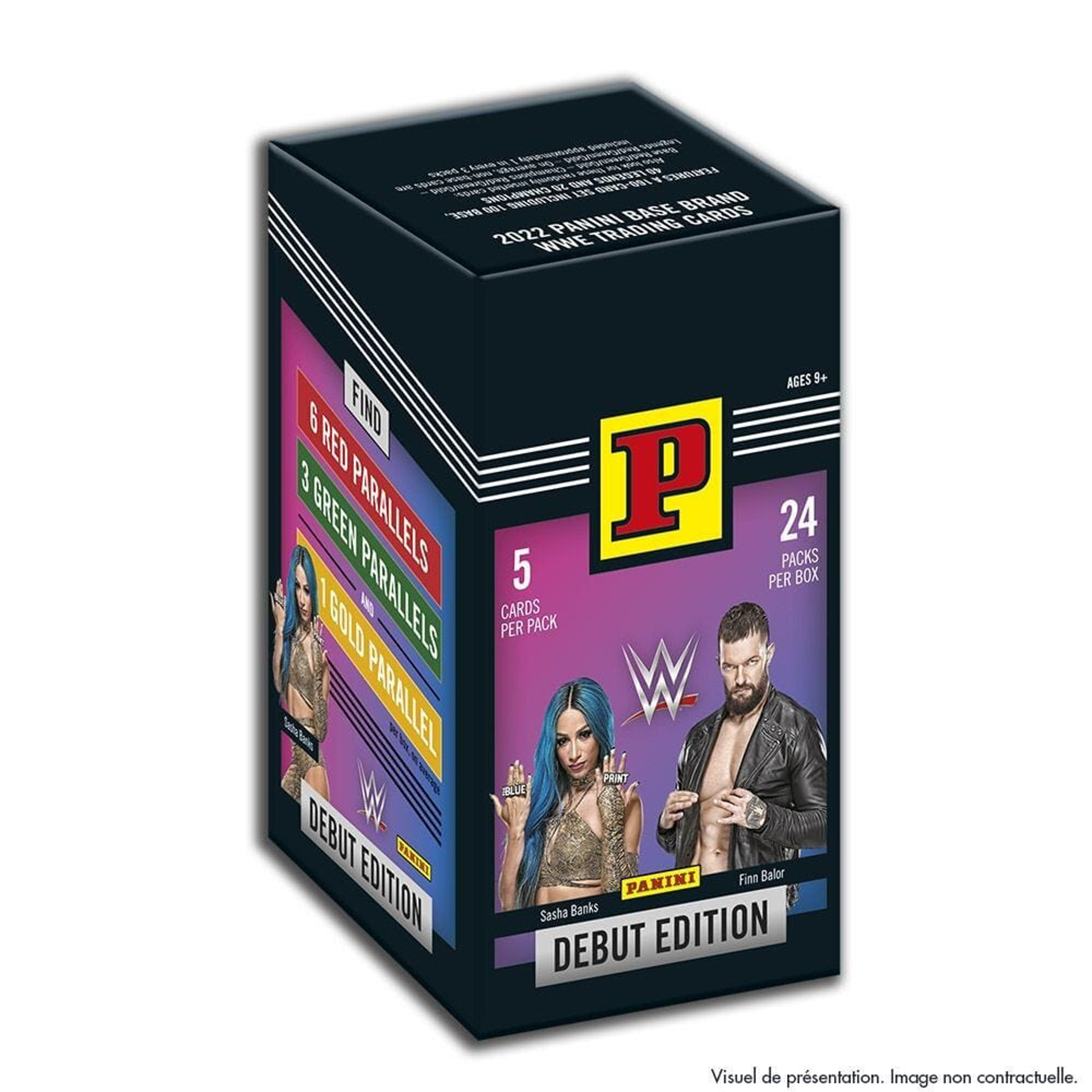 Panini - WWE 2022 Pochettes 5 Trading Cards en Boite de 24