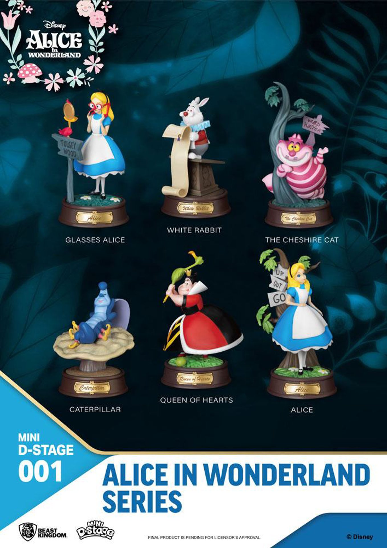 Disney - Mini Diorama-001 - Alice aux Pays des Merveilles Series (Set)