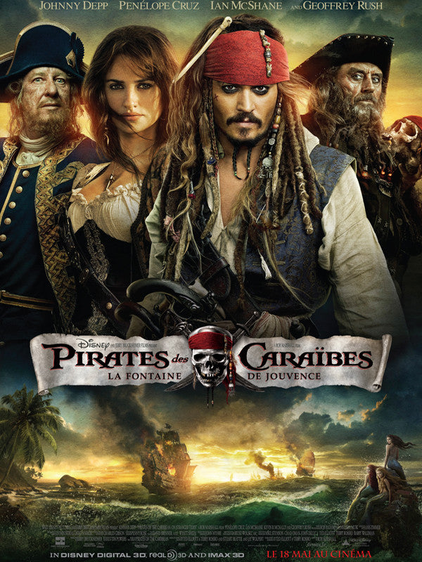 Pirates des caraibes 4 la fontaine de jouvence [Blu-ray à la location]