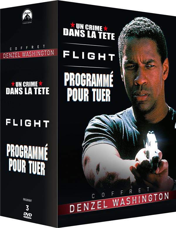 Coffret Denzel Washington : Flight  Un Crime Dans La Tête  Programmé Pour Tuer [DVD]