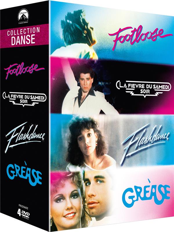 Paramount Collection Danse: Footloose + La fièvre du samedi soir + Flashdance + Grease [DVD]