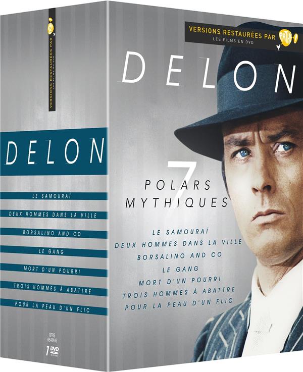 Delon - 7 films : Pour la peau d'un flic + Trois hommes à abattre + Le Gang + Borsalino & Co + Mort d'un pourri + Le Samouraï + Deux hommes dans la ville [DVD]