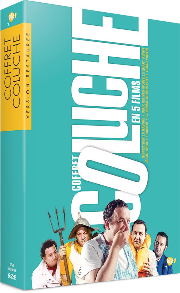 Coluche - Coffret 5 films : Tchao Pantin + Inspecteur La Bavure + Deux heures moins le quart avant Jésus-Christ + Banzaï + La Femme de mon pote [DVD]