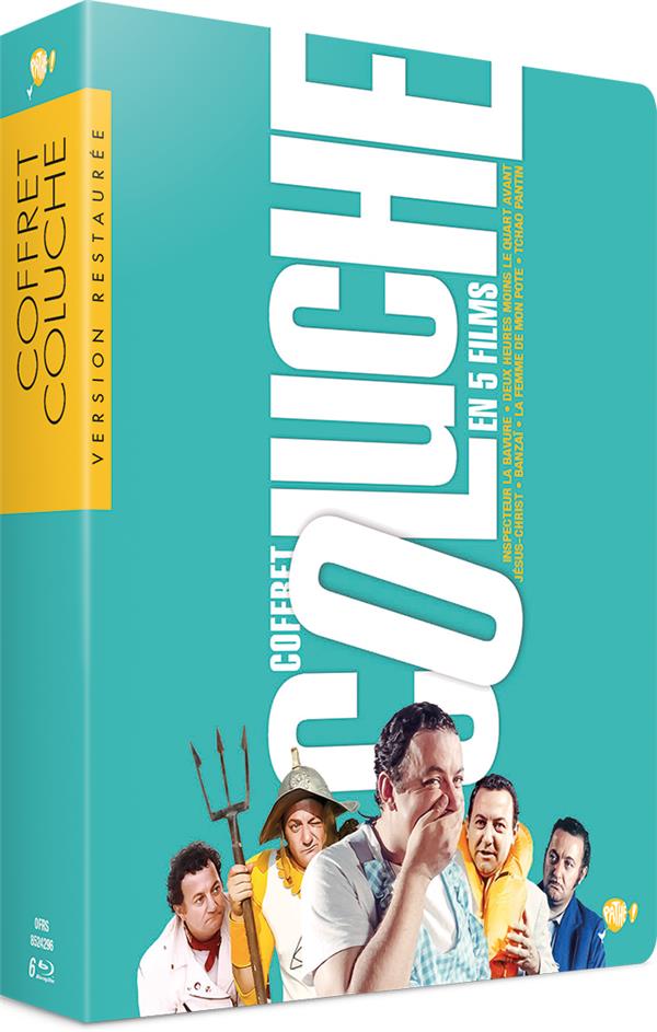 Coluche - Coffret 5 films : Tchao Pantin + Inspecteur La Bavure + Deux heures moins le quart avant Jésus-Christ + Banzaï + La Femme de mon pote [Blu-ray]